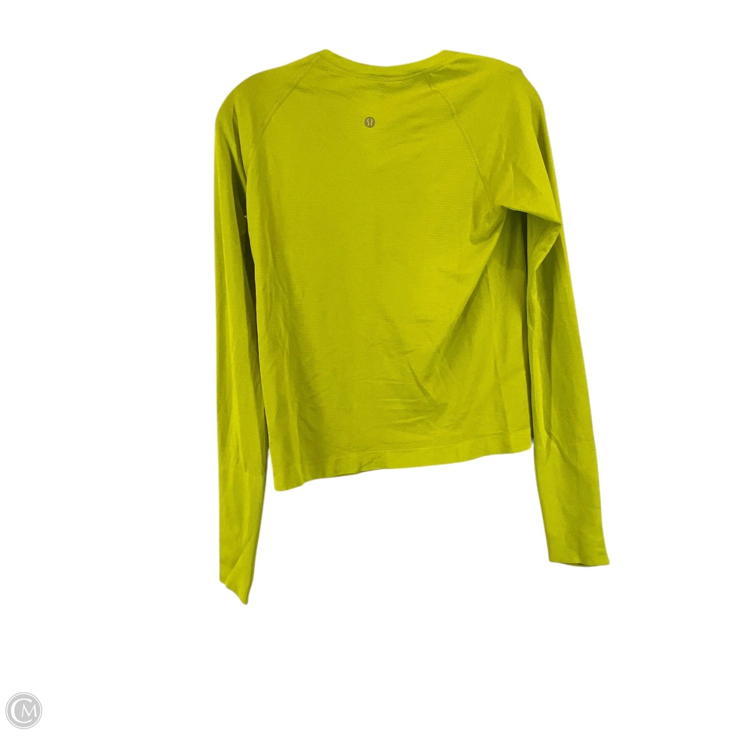 Athletic Top Long Sleeve Crewneck By Lululemon In Green, Size: 8