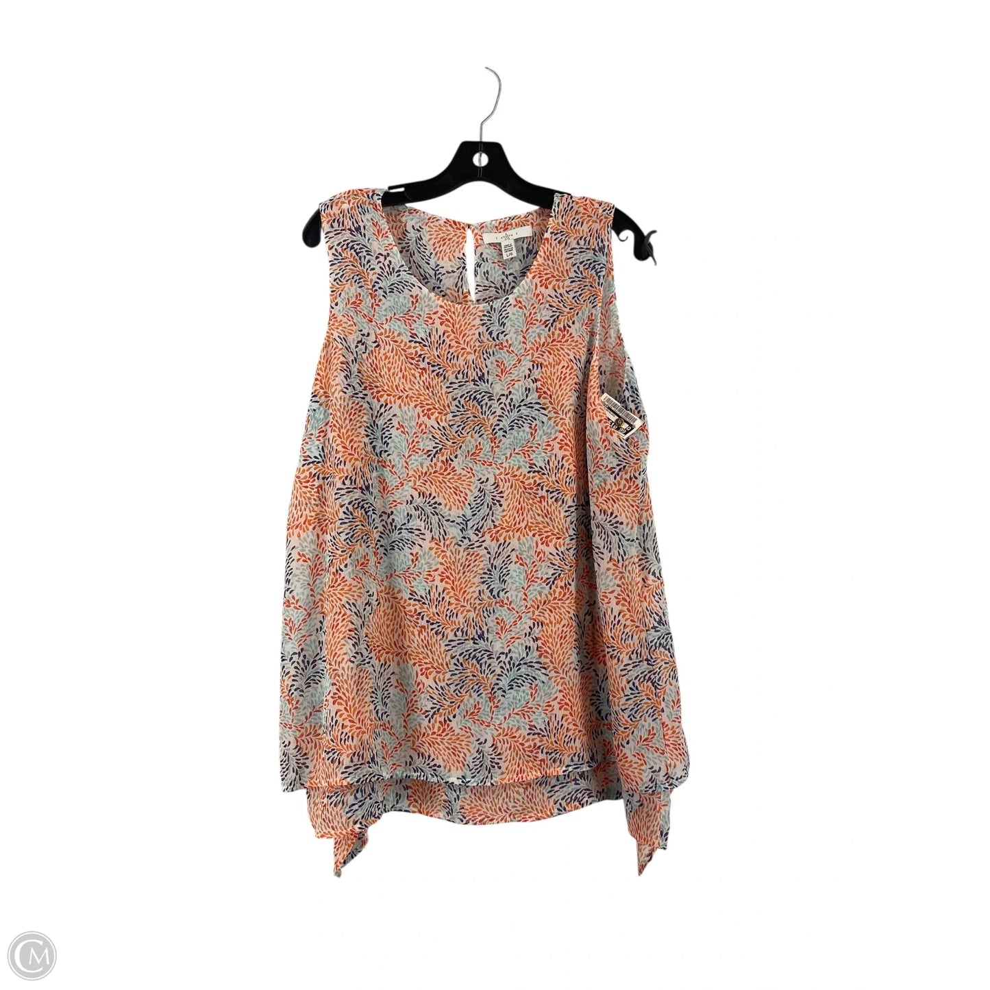 Top Sleeveless By Fever In Multi-colored, Size: L