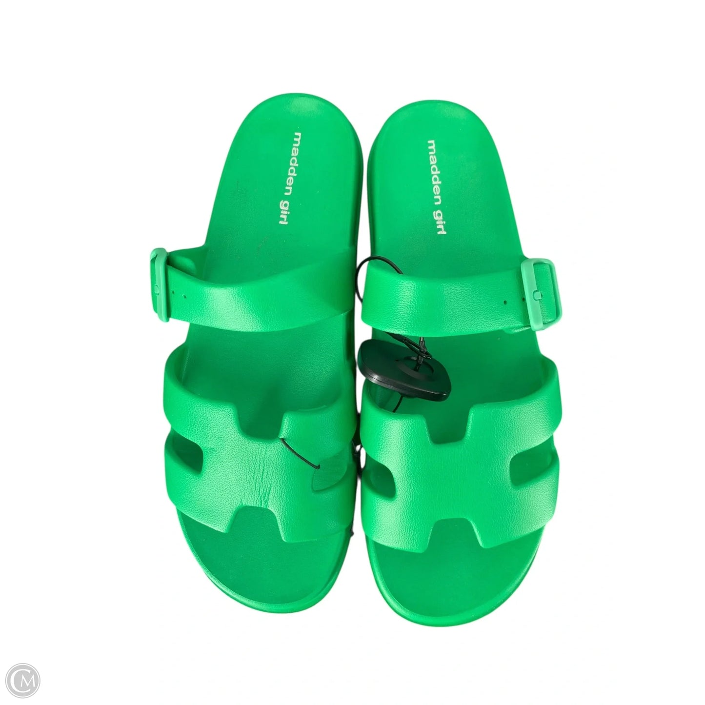 Sandals Flats By Madden Girl In Green, Size: 10