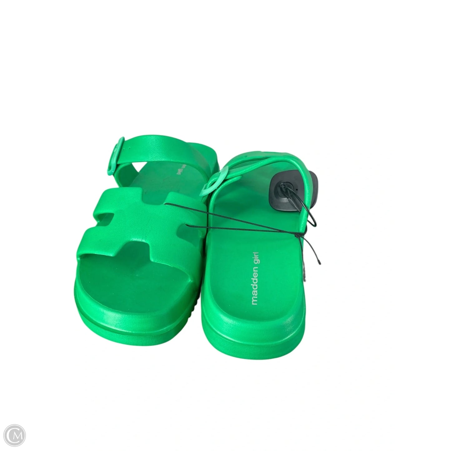 Sandals Flats By Madden Girl In Green, Size: 10