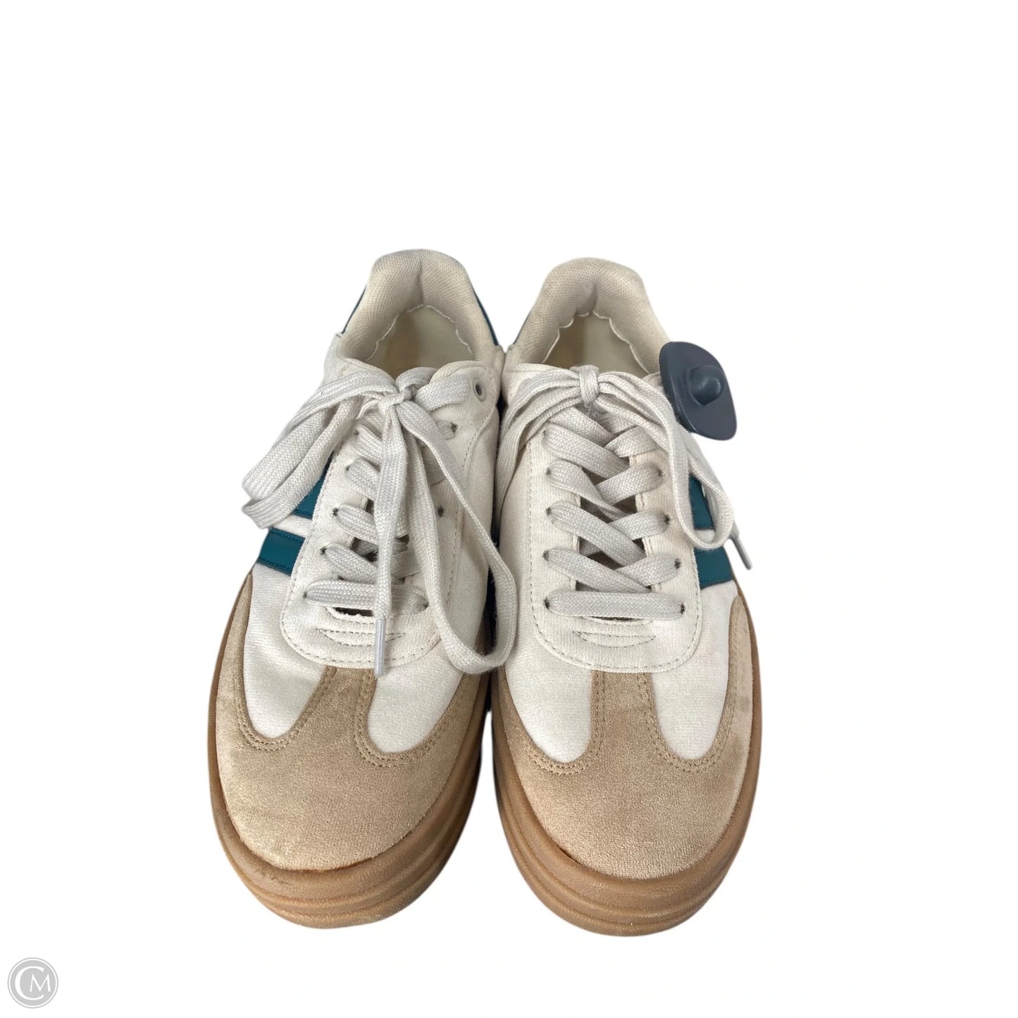 Shoes Sneakers By Cmc In Tan & White, Size: 10