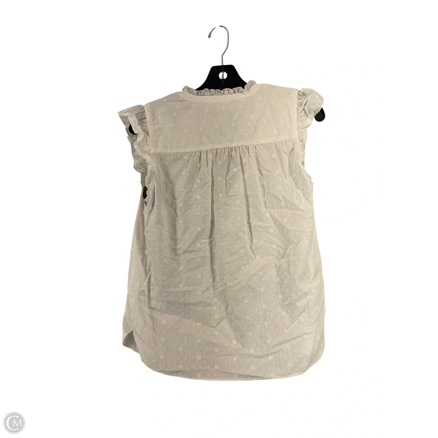 Top Sleeveless By Loft In White, Size: S