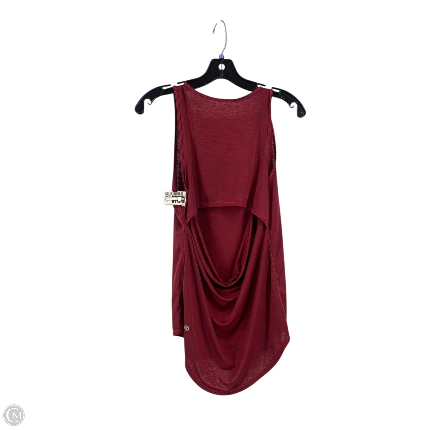 Athletic Tank Top By Lululemon In Red, Size: M