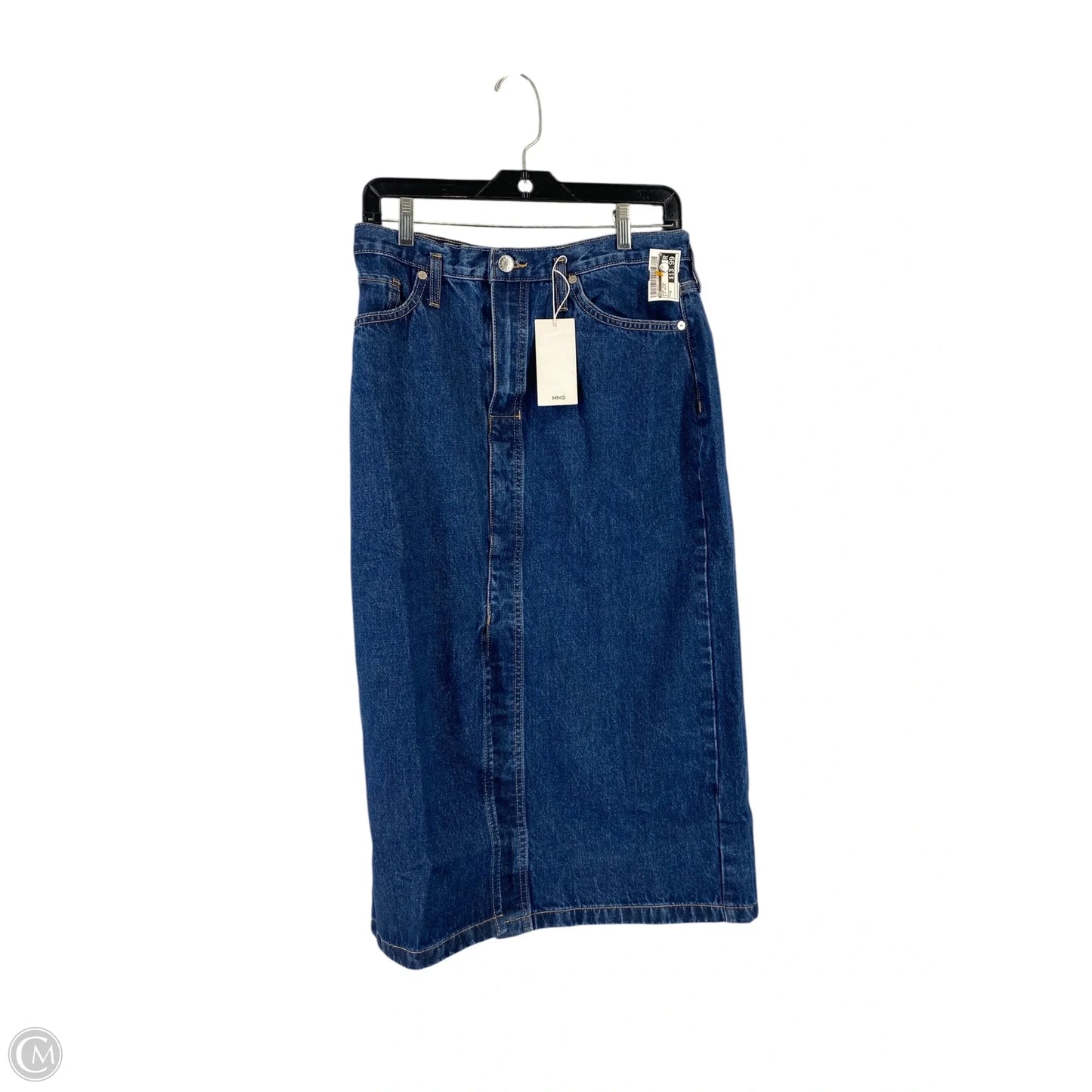 Skirt Midi By Mng In Blue Denim, Size: M