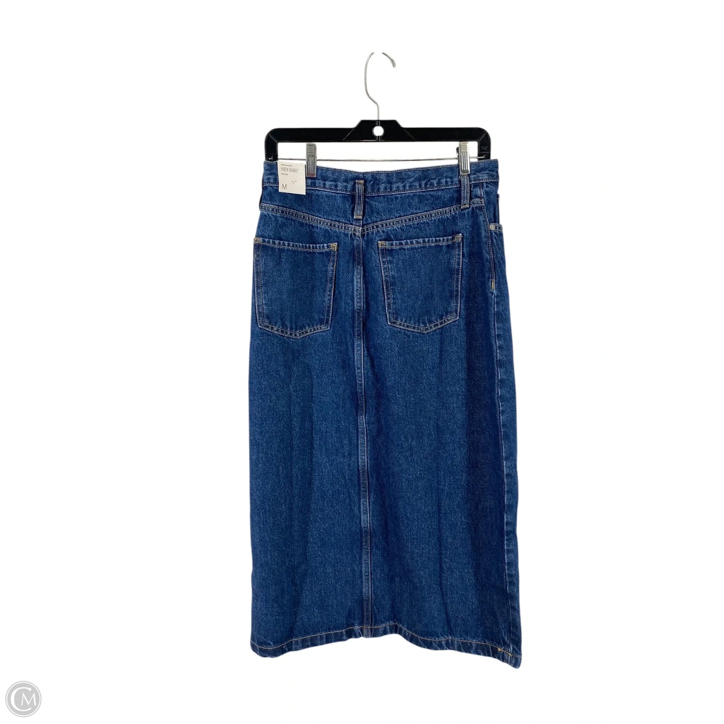 Skirt Midi By Mng In Blue Denim, Size: M