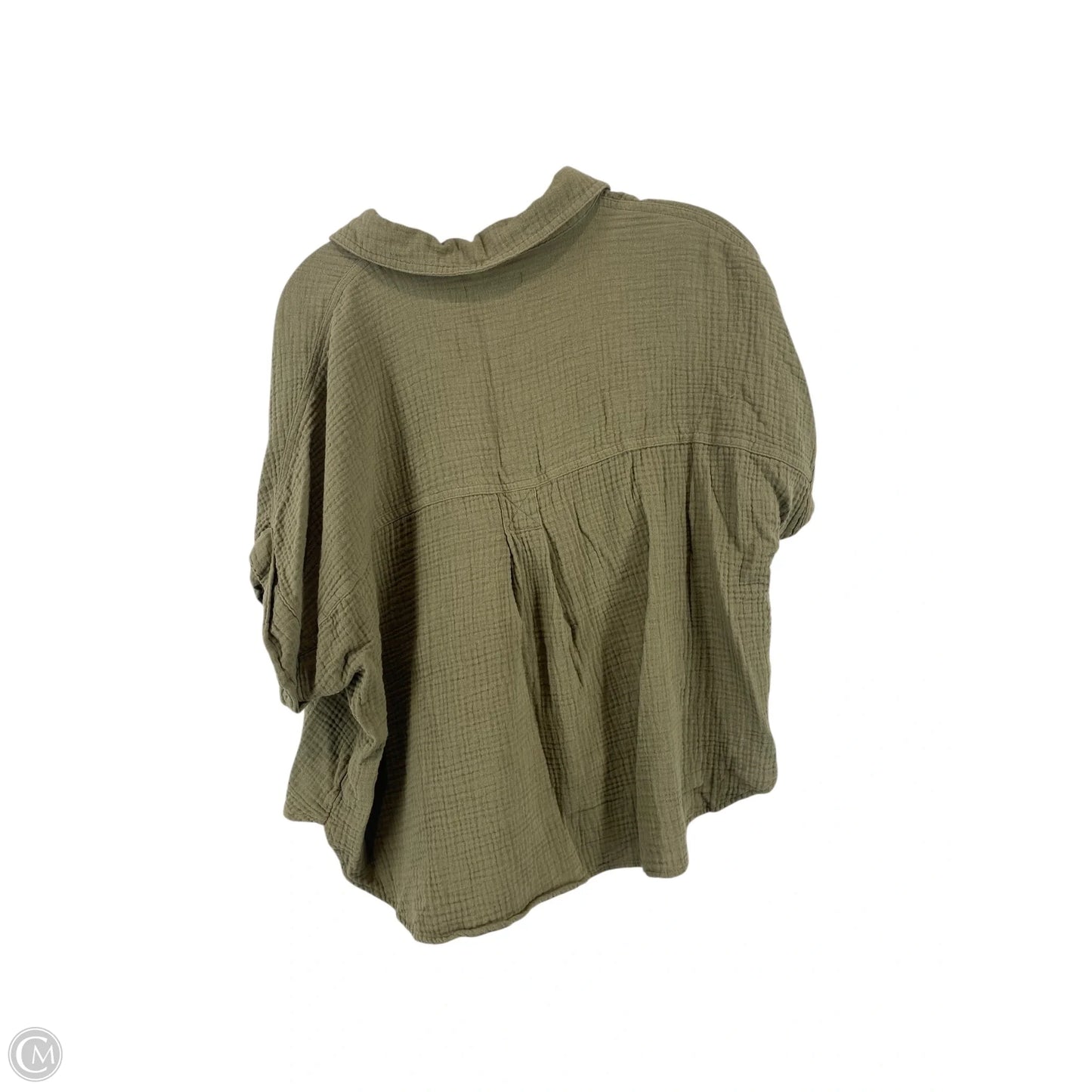 Top Short Sleeve By Madewell In Green, Size: M