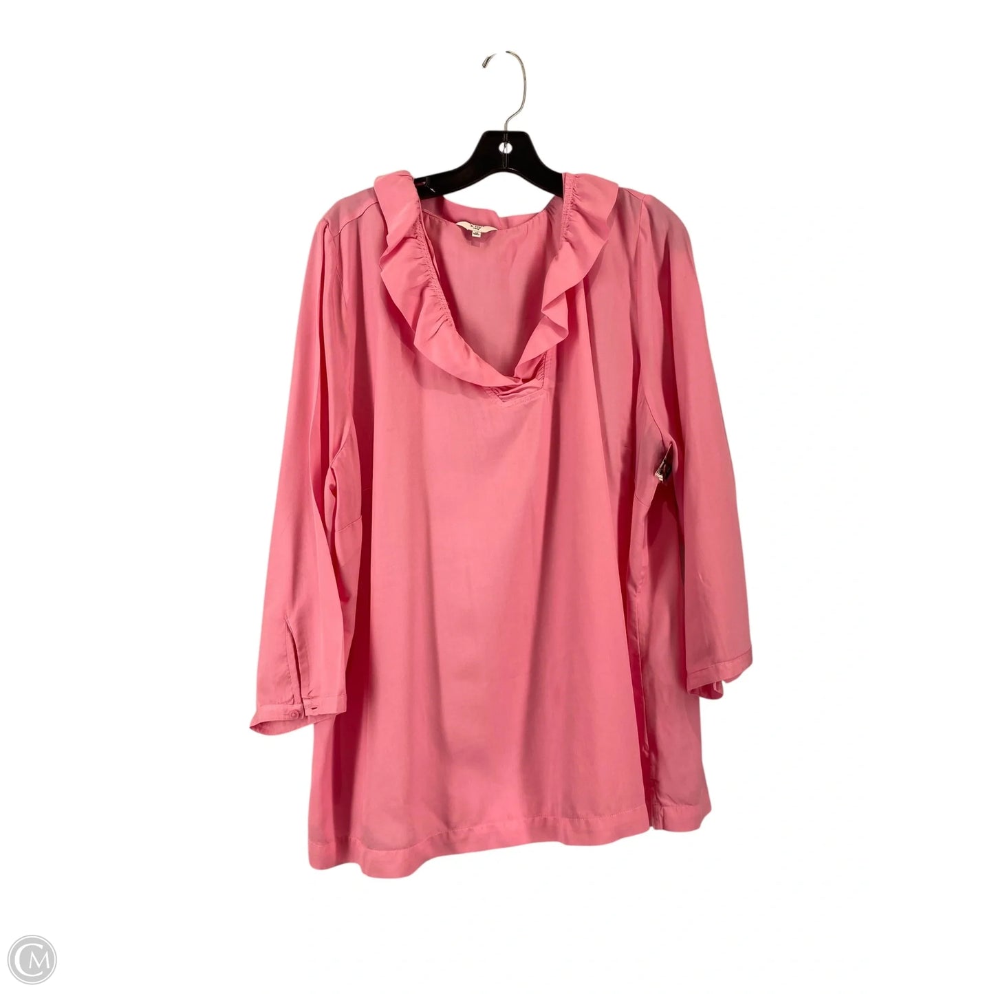 Top Long Sleeve By Crown And Ivy In Pink, Size: 3x