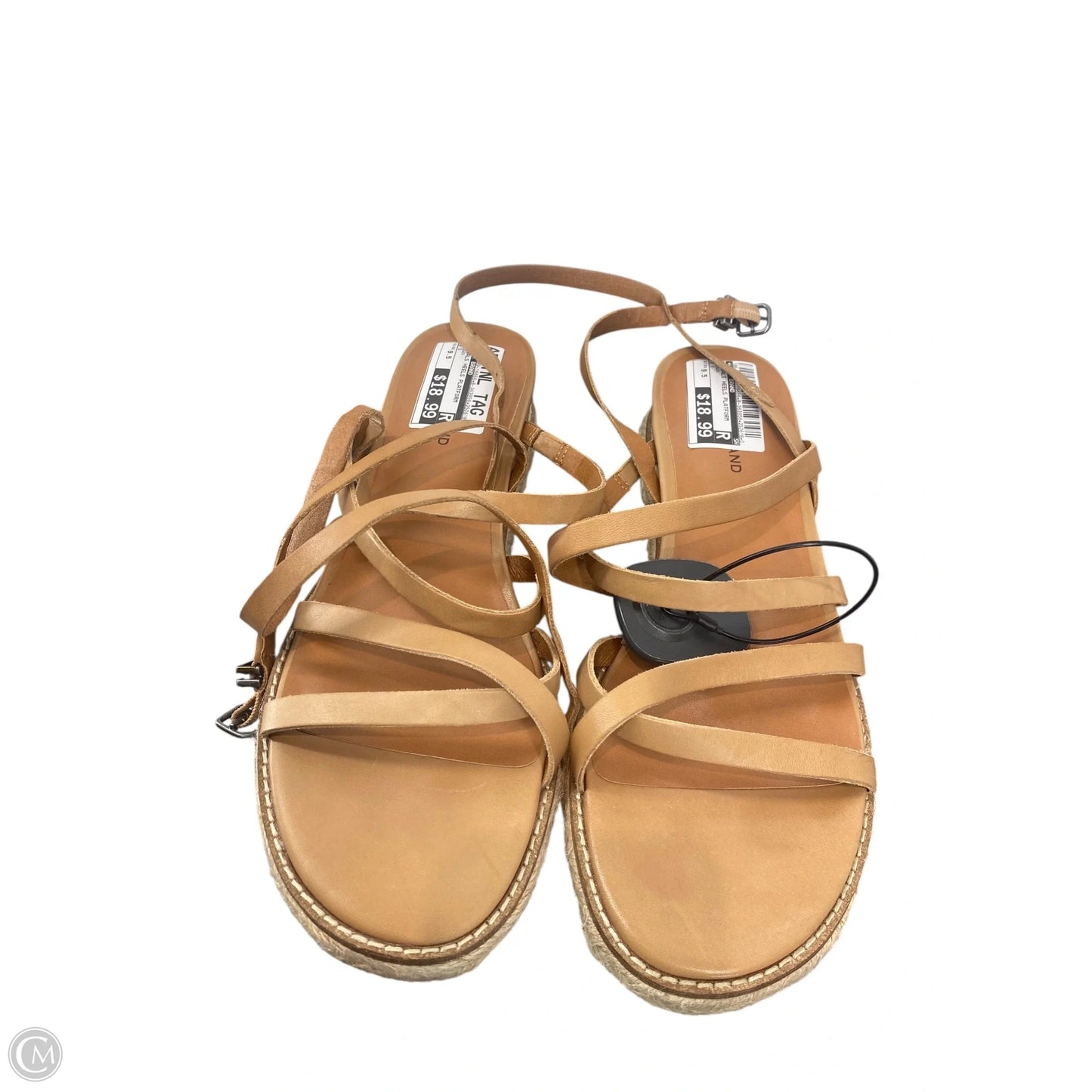Sandals Heels Platform By Lucky Brand In Brown, Size: 9.5