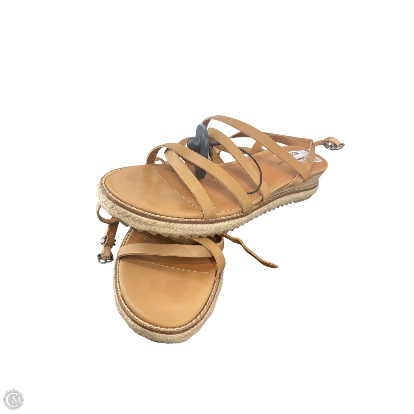 Sandals Heels Platform By Lucky Brand In Brown, Size: 9.5