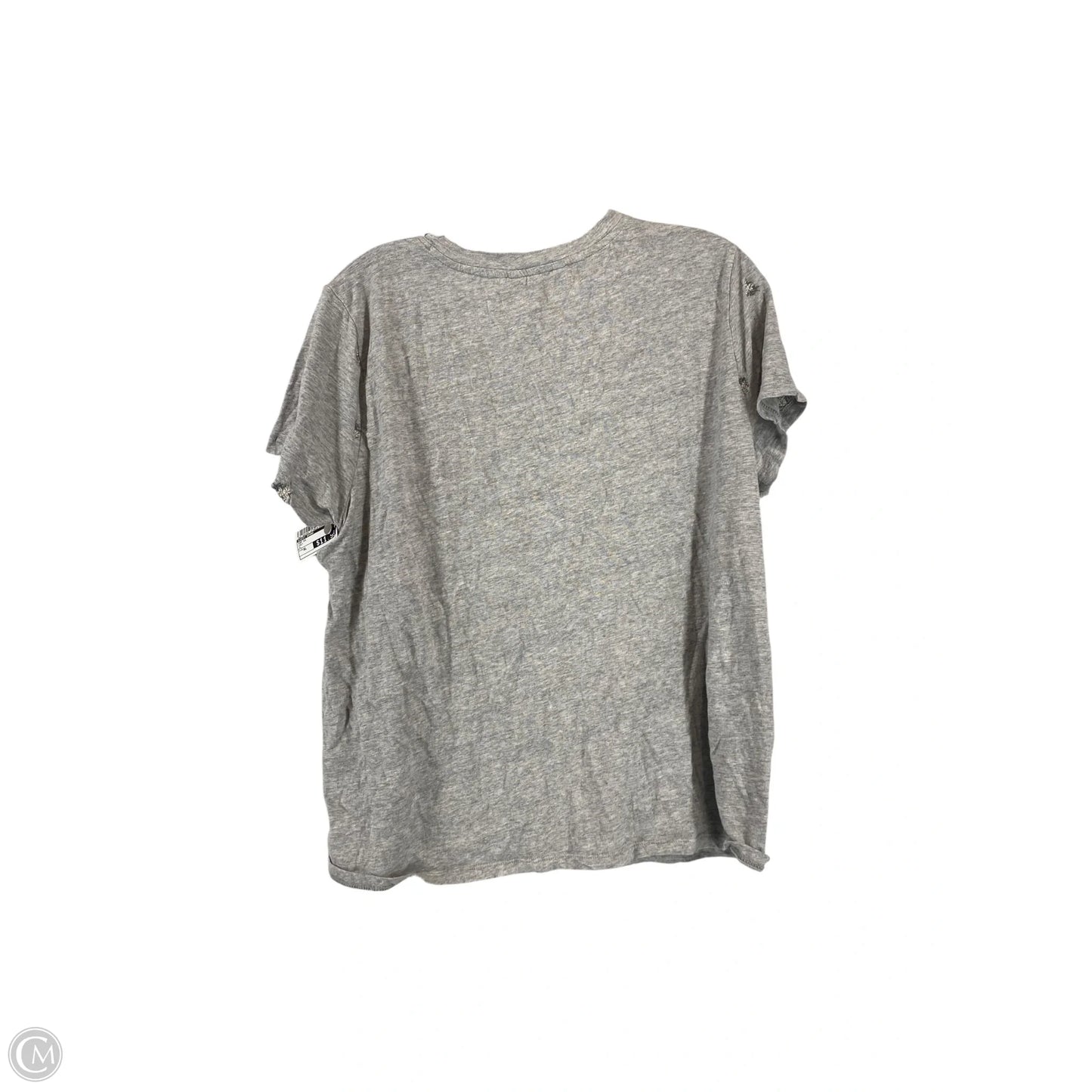 Top Short Sleeve By Lucky Brand In Grey, Size: Xl