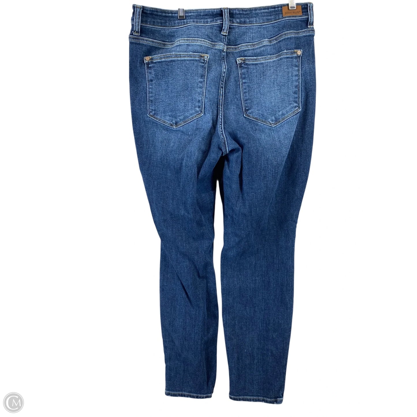 Jeans Skinny By Judy Blue In Blue Red & White, Size: 14