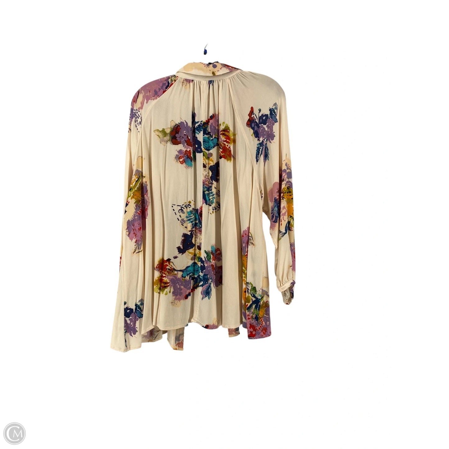Top Long Sleeve By Free People In Floral Print, Size: Xs