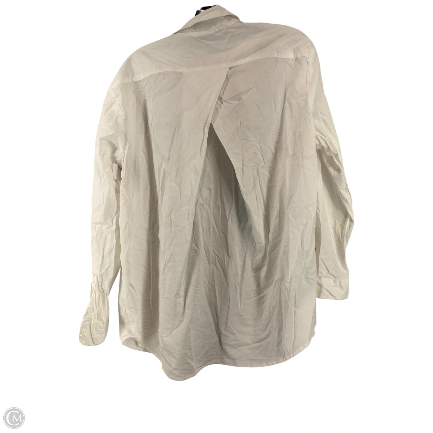 Top Long Sleeve By Asos In White, Size: 10
