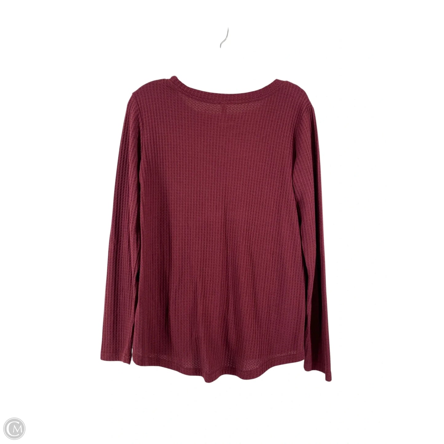 Top Long Sleeve By Cme In Red, Size: M