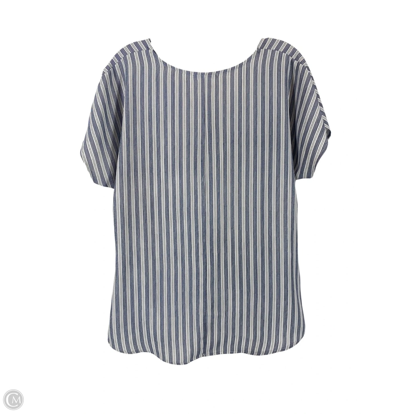 Top Short Sleeve By West Kei In Striped Pattern, Size: S