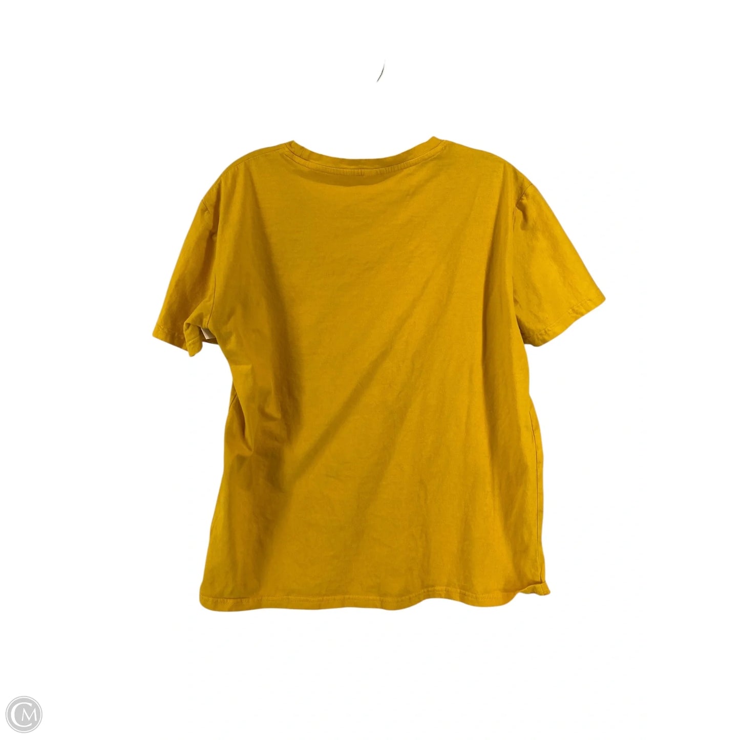 Top Short Sleeve By Cmf In Yellow, Size: L