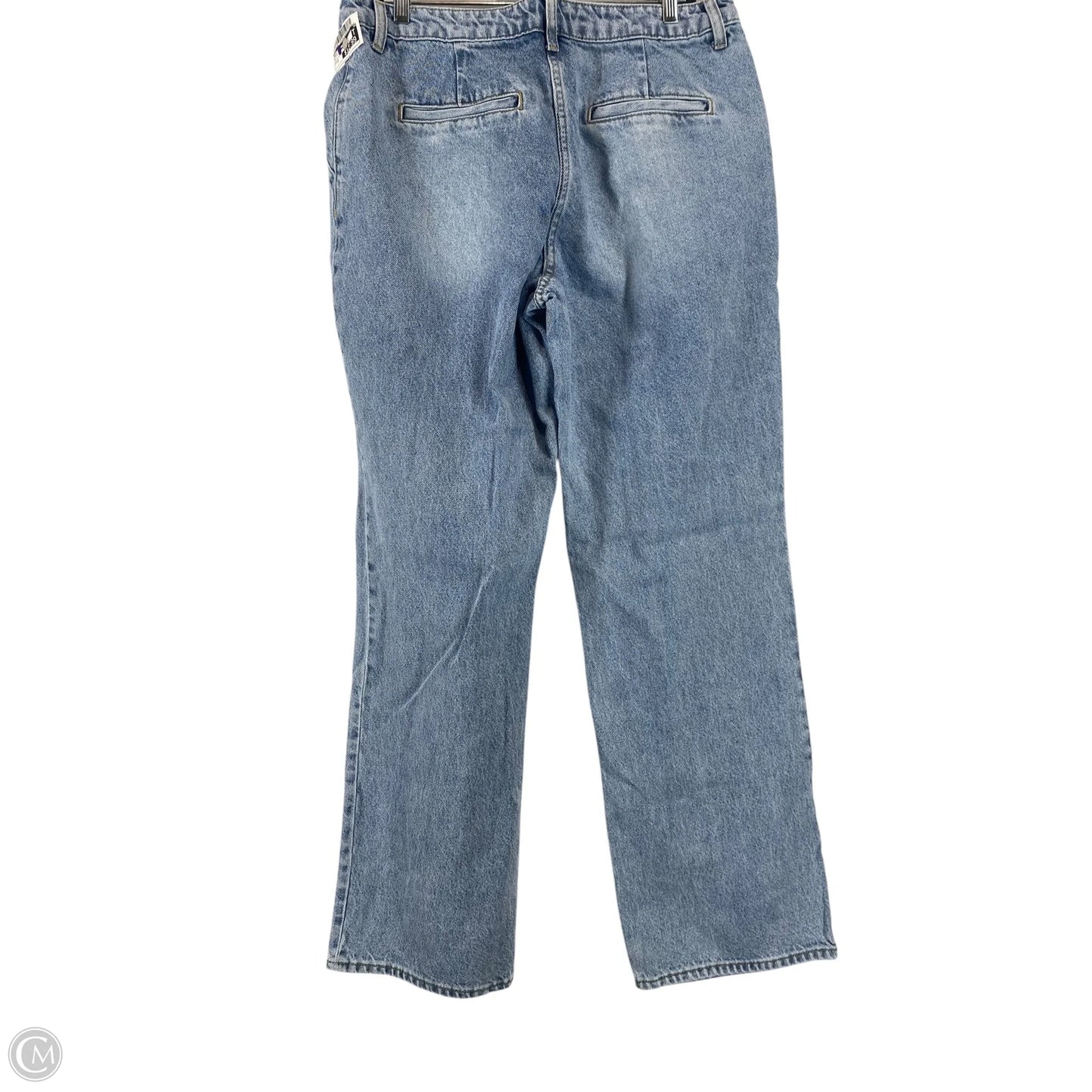 Jeans Straight By H&m In Blue Denim, Size: 12