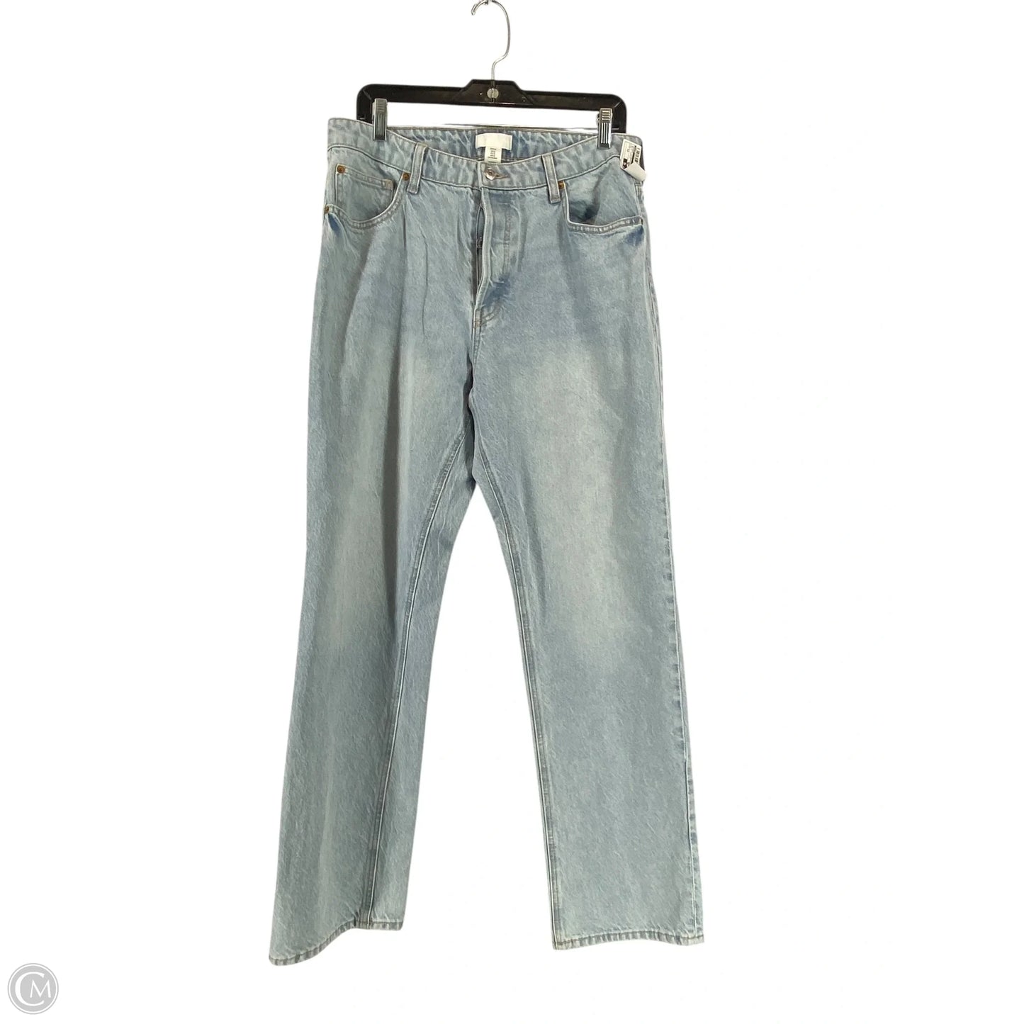 Jeans Straight By H&m In Blue Denim, Size: 12