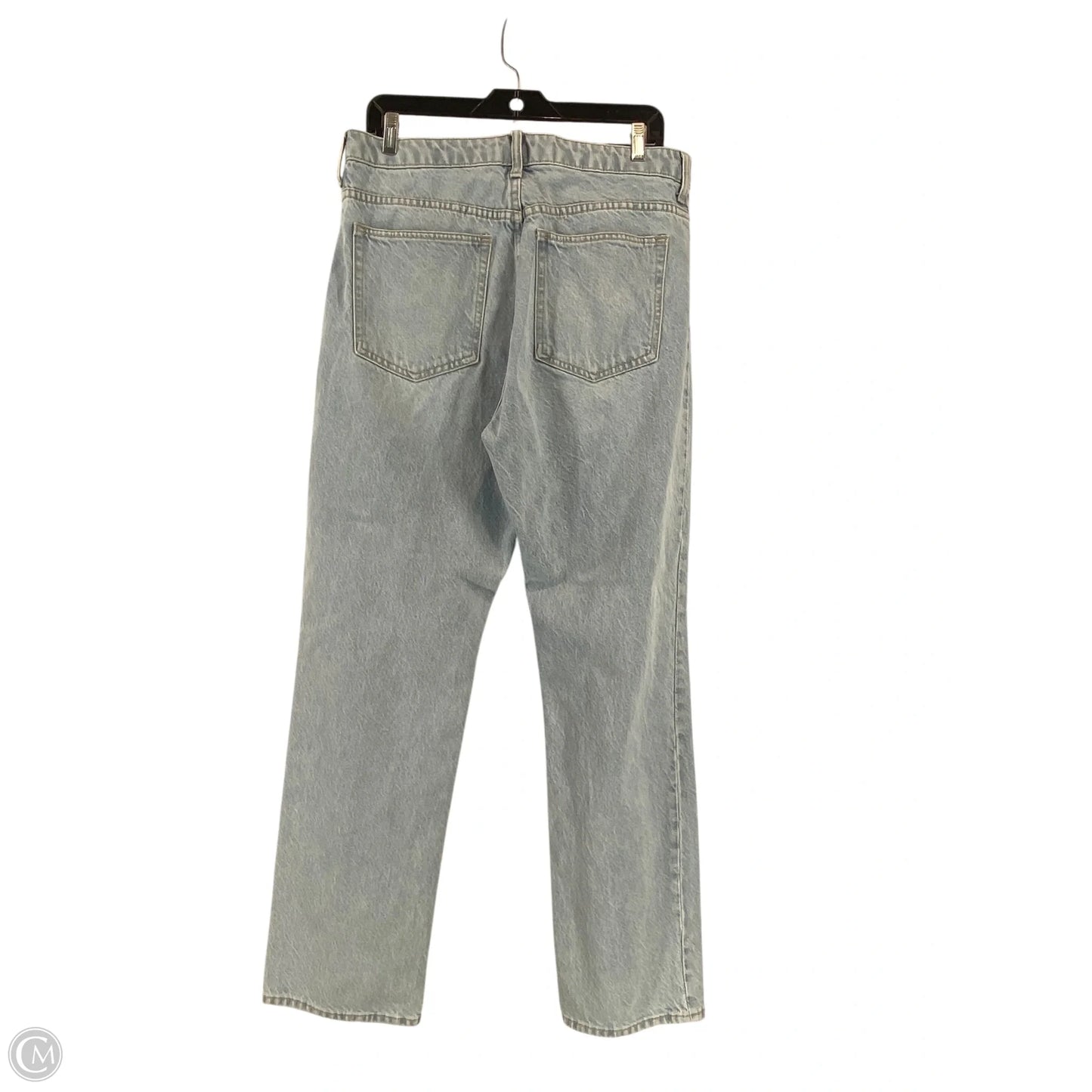 Jeans Straight By H&m In Blue Denim, Size: 12