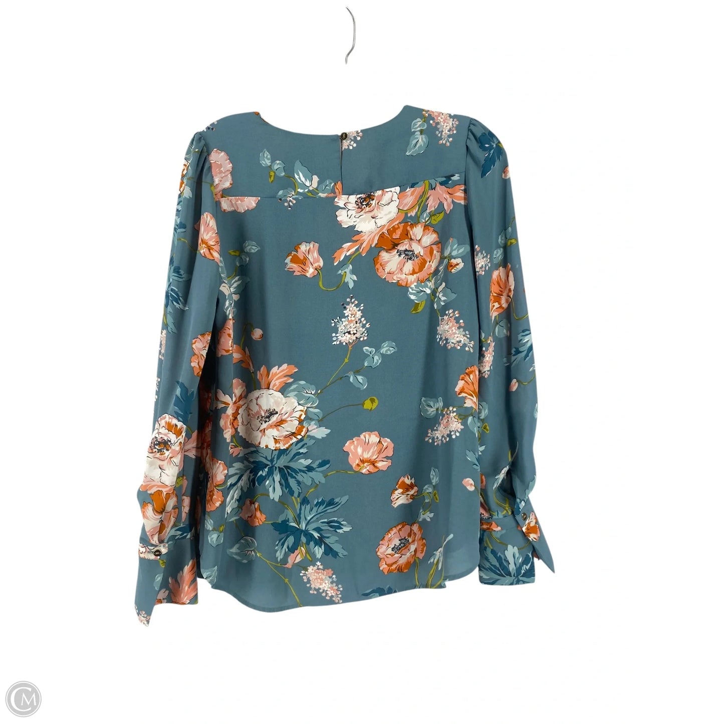 Top Long Sleeve By Loft In Teal, Size: Xs