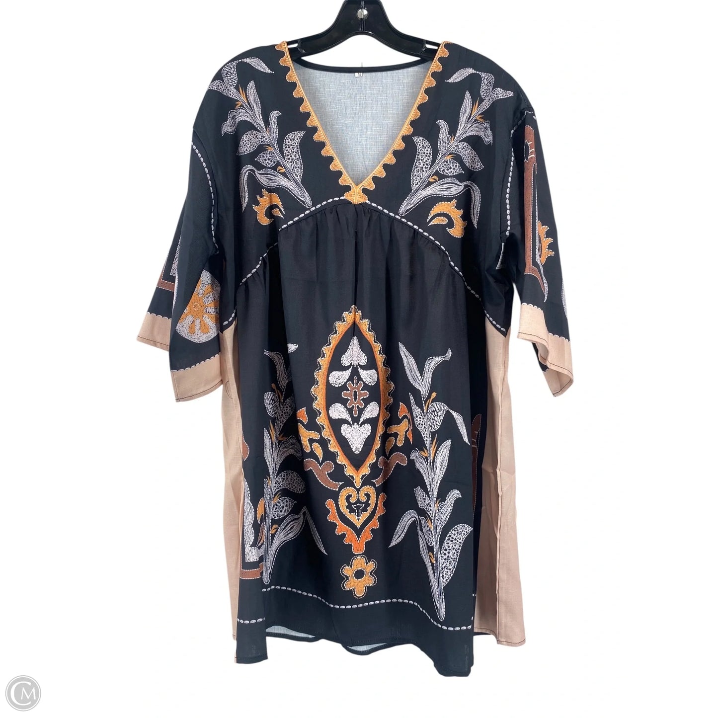 Dress Casual Short By Cme In Black & Cream, Size: M
