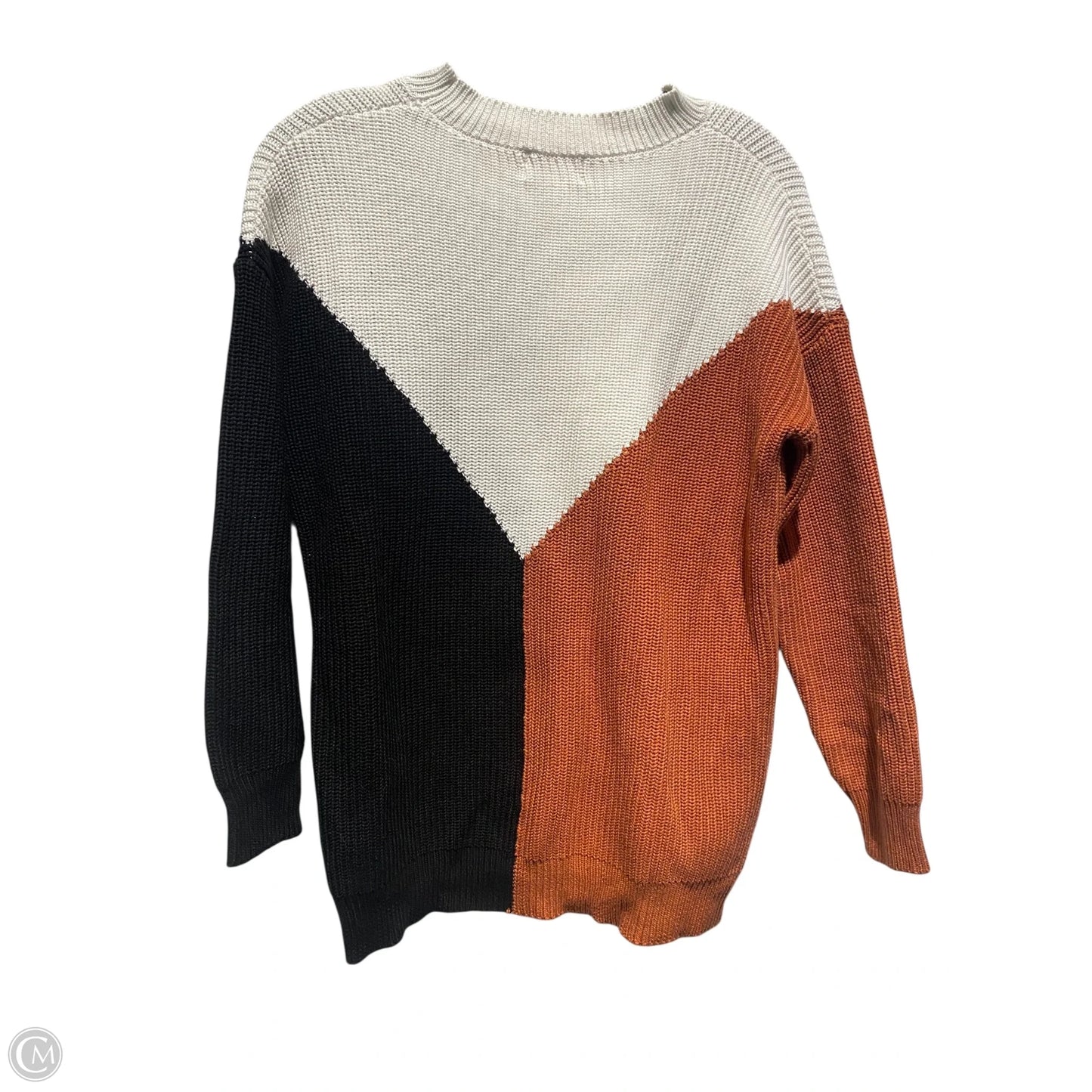 Sweater By Pink Lily In Brown & White, Size: Xs