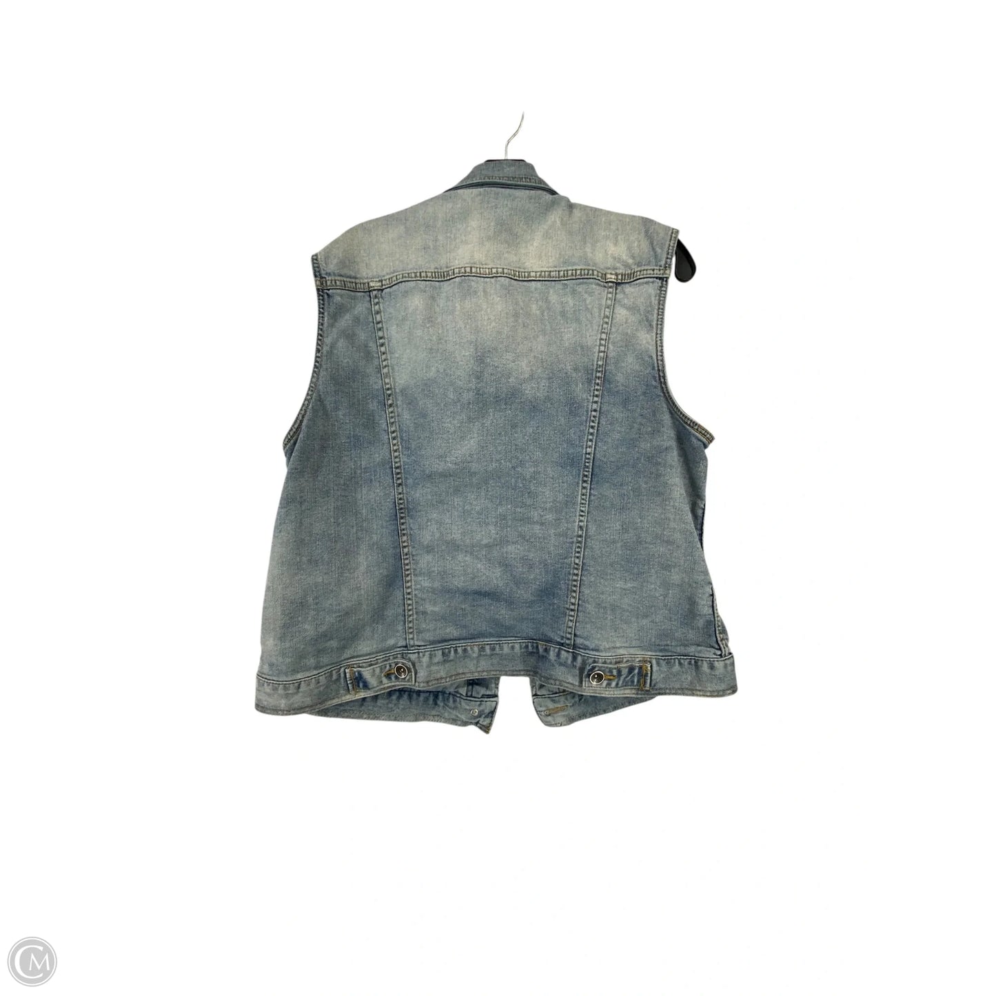 Vest Other By Merona In Blue Denim, Size: 2x
