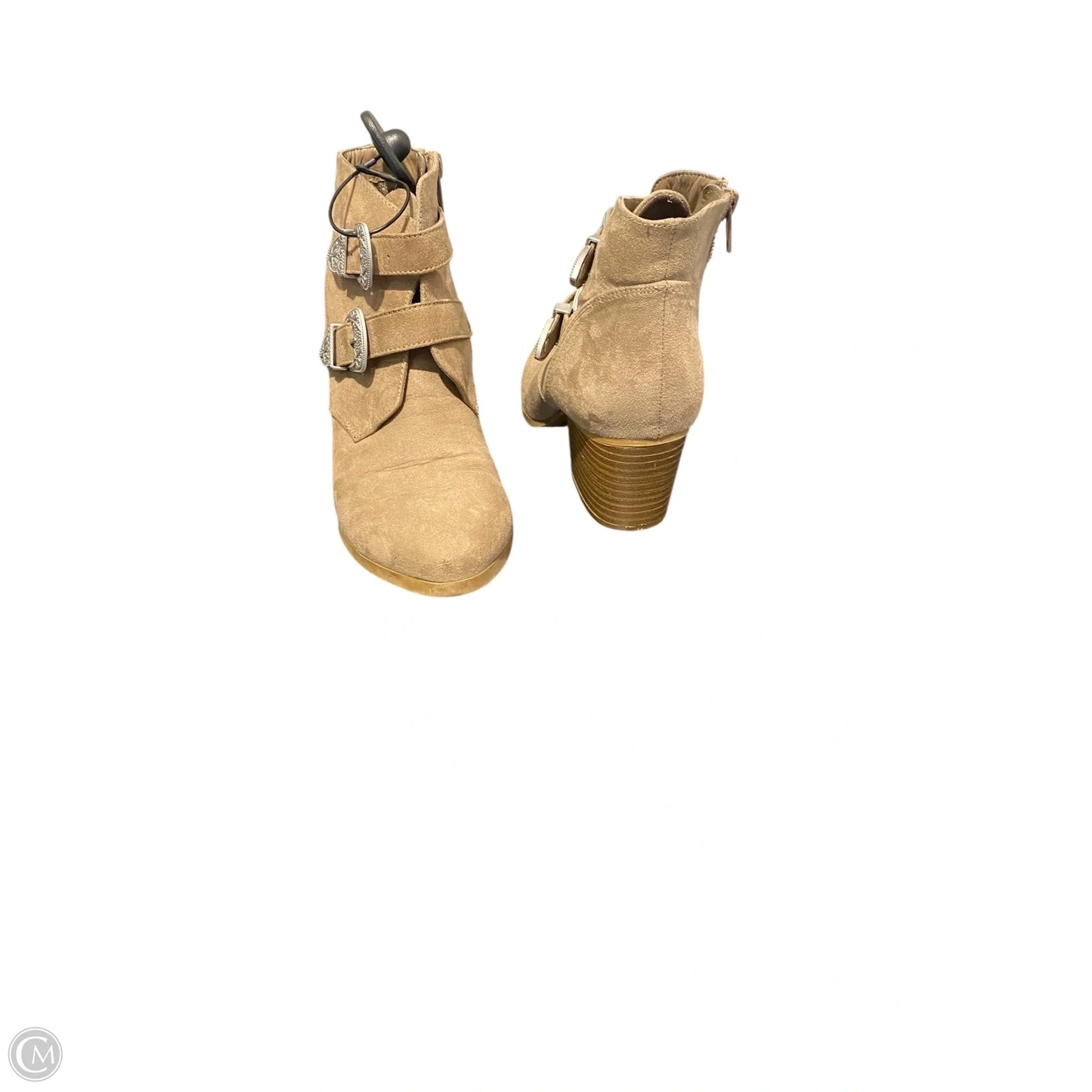 Boots Ankle Heels By Christian Siriano In Tan, Size: 7