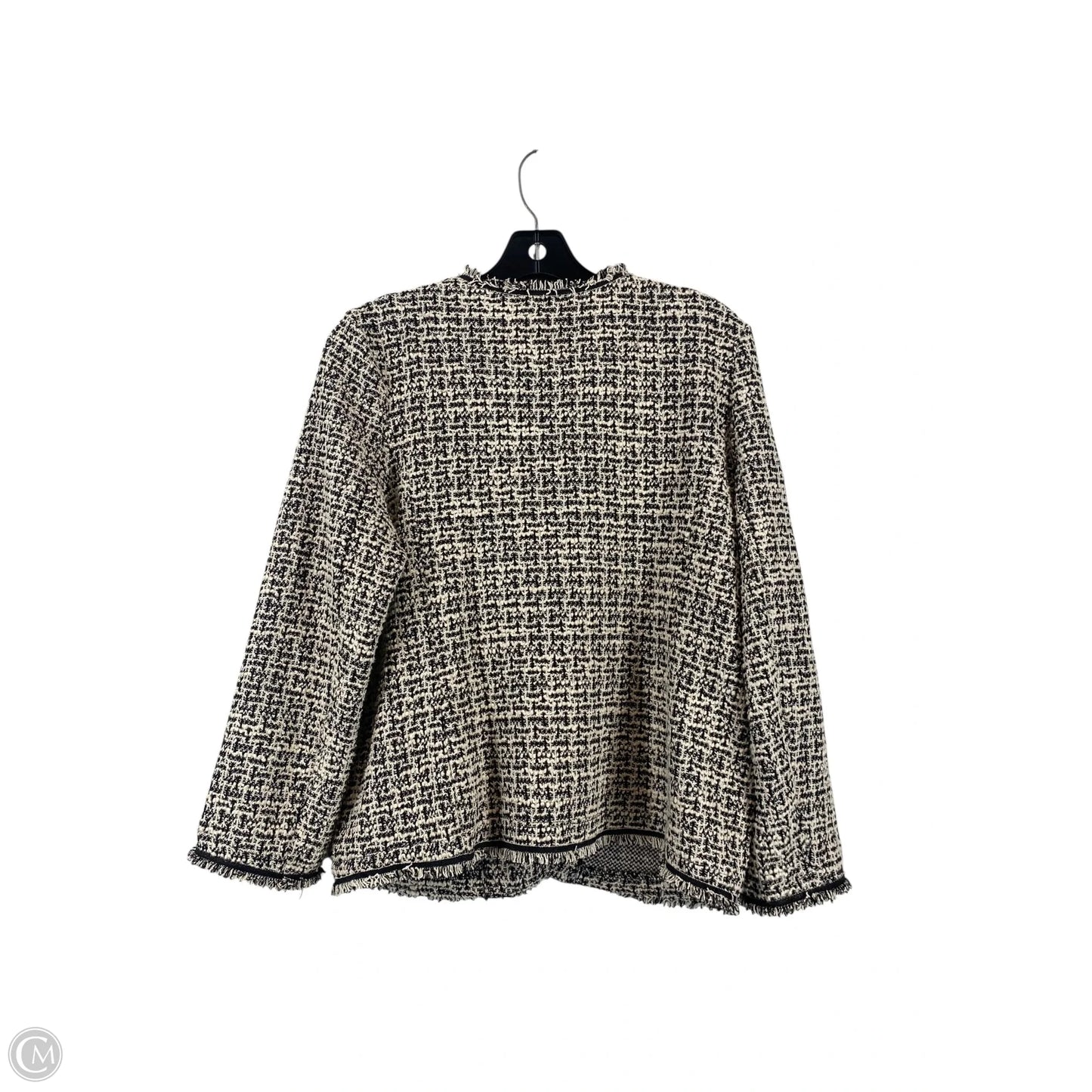 Blazer By Max Studio In Black & White, Size: L