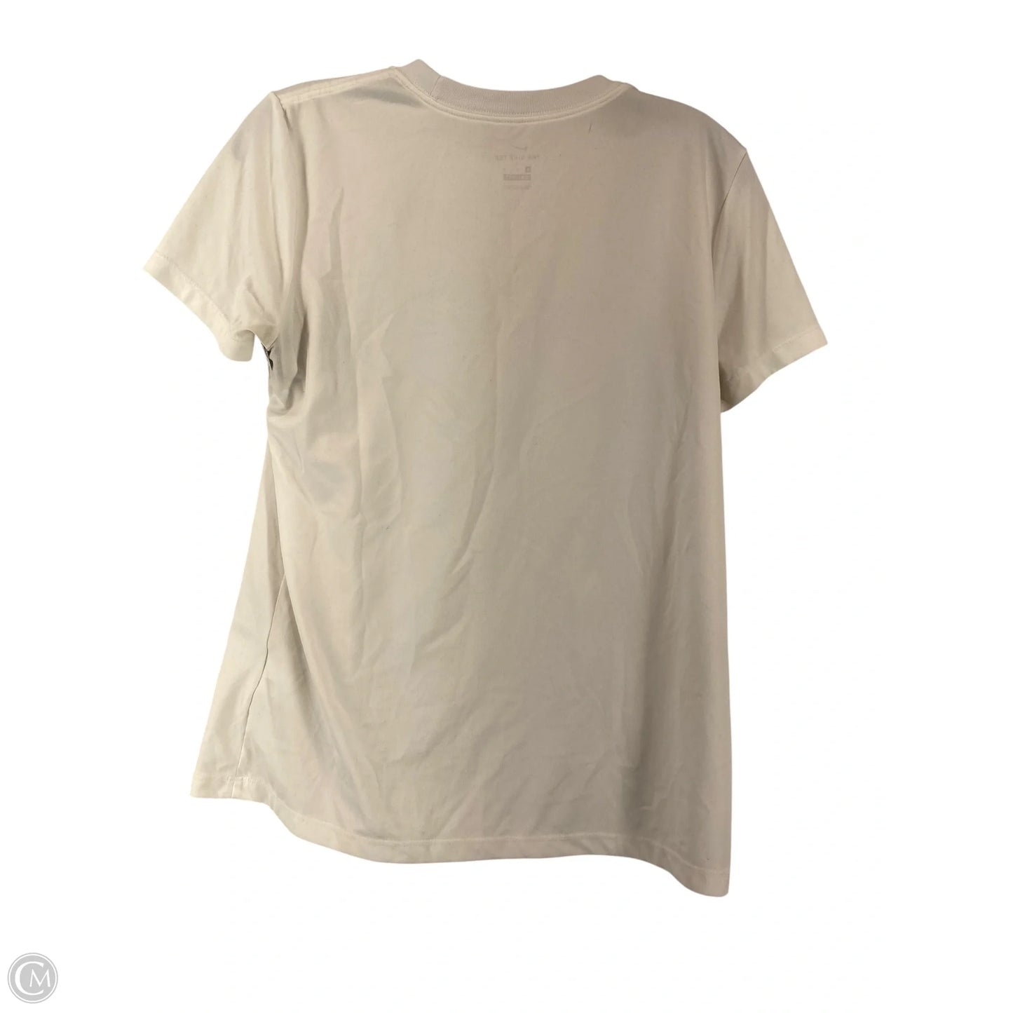 Athletic Top Short Sleeve By Nike In White, Size: M