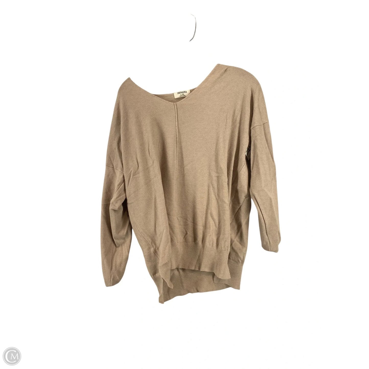 Sweater By Zenana In Grey, Size: L