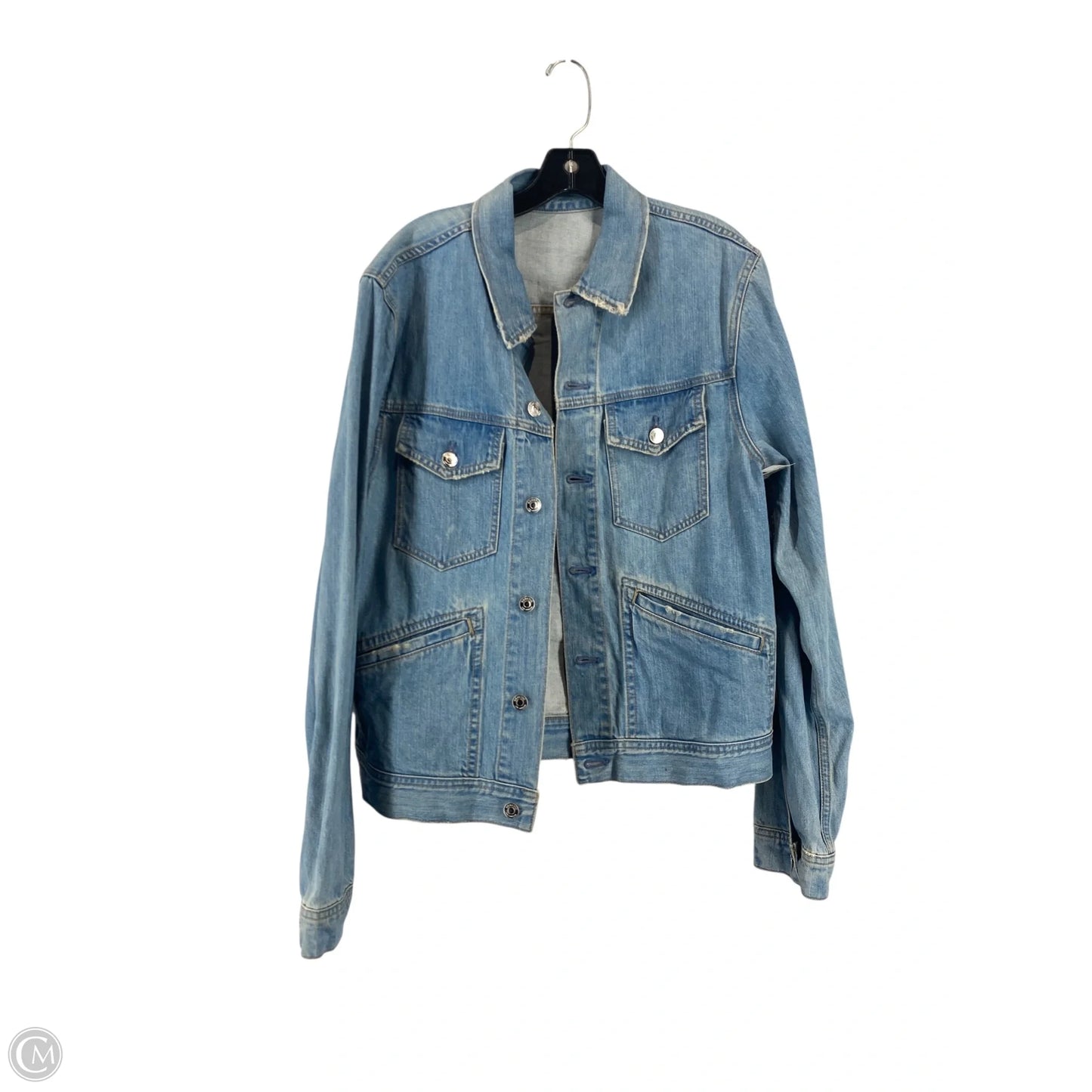 Jacket Denim By Cme In Blue Denim, Size: L
