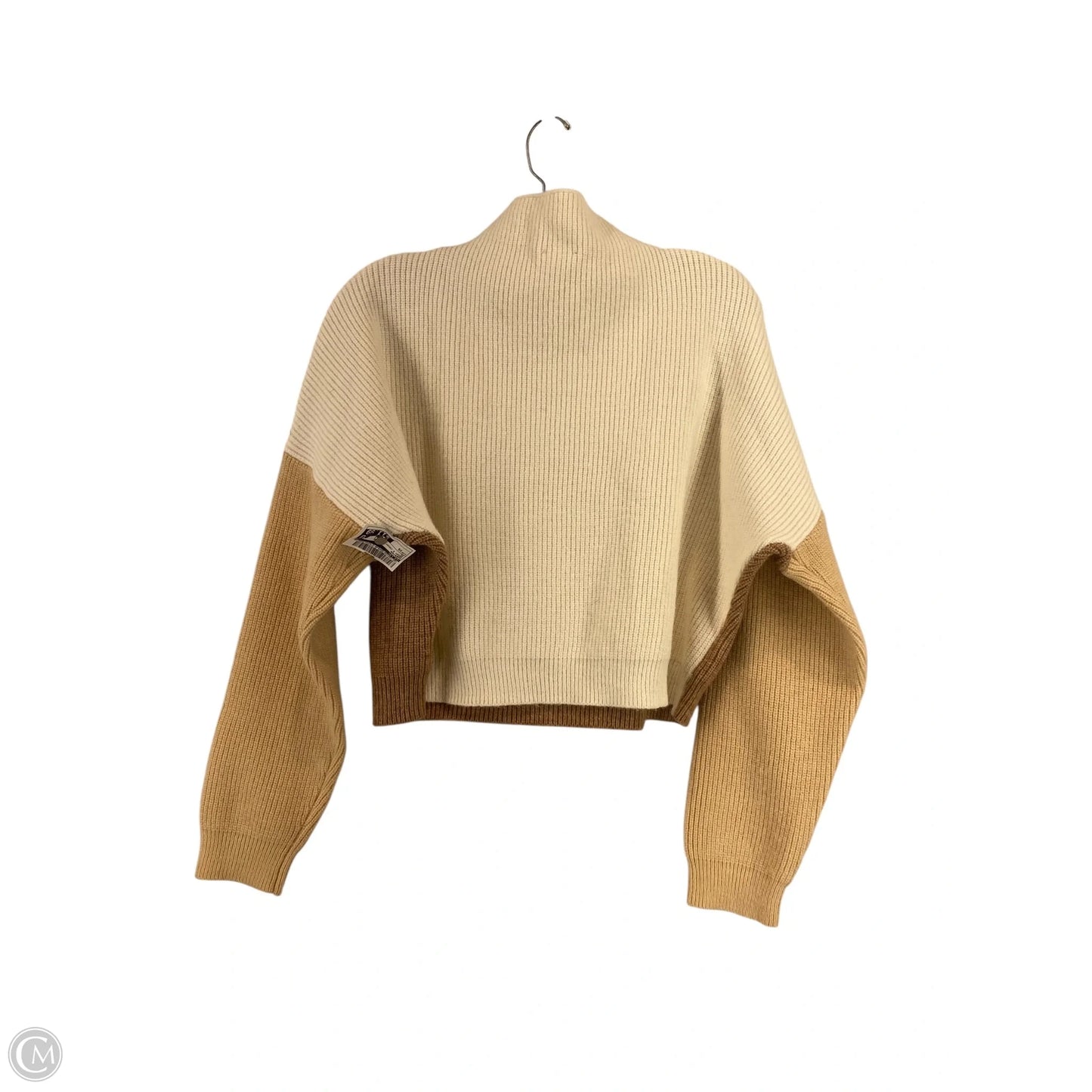 Sweater By Le Lis In Brown & Cream, Size: Xs