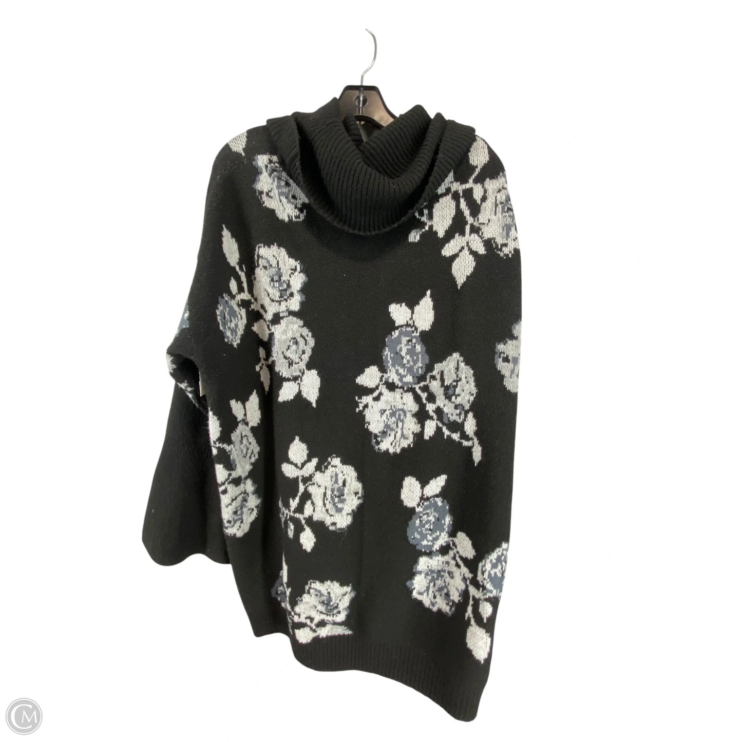 Sweater By Cme In Black & White, Size: 2x
