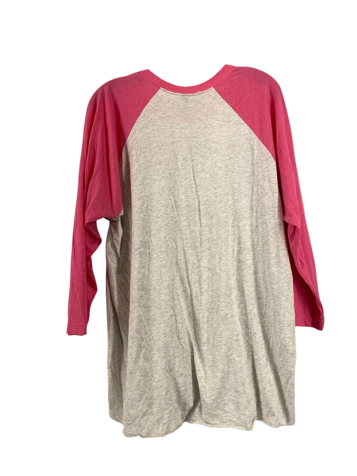 Top Long Sleeve By Next Level In Pink, Size: Xl