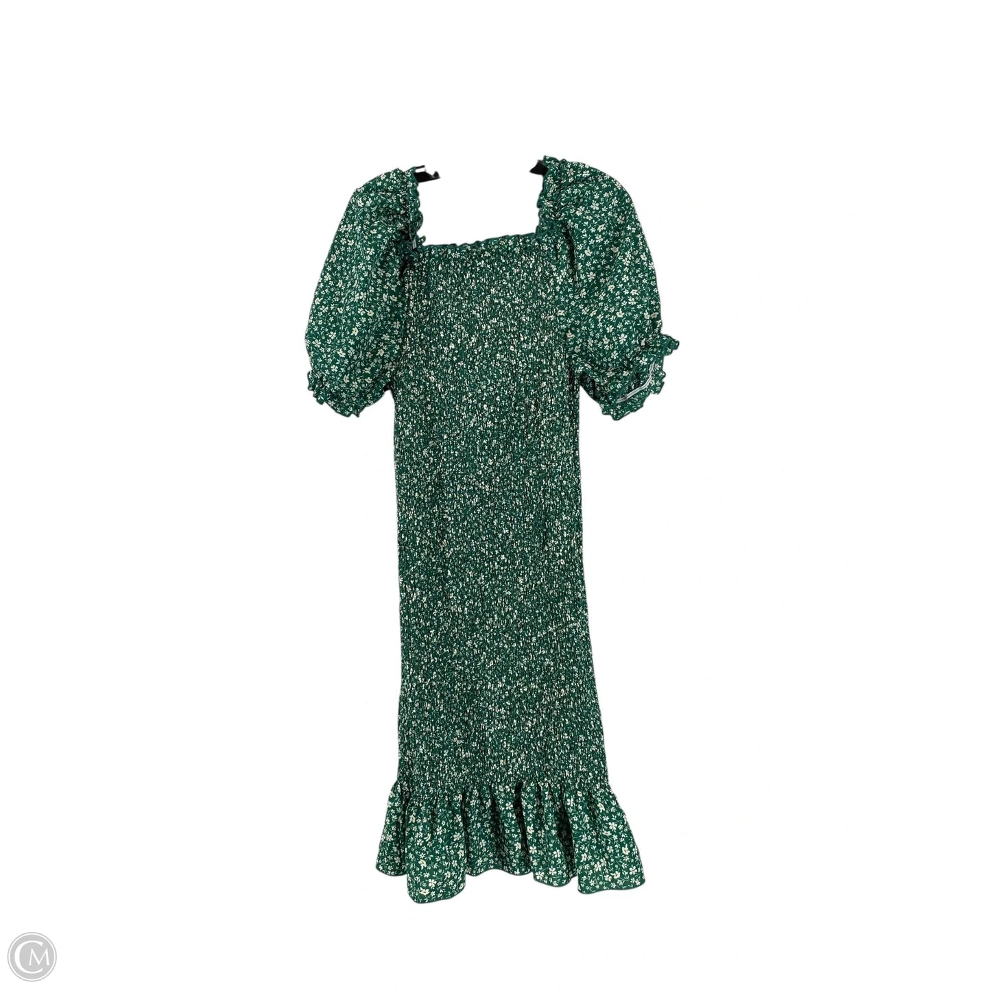 Dress Casual Short By Shein In Green & White, Size: 3x