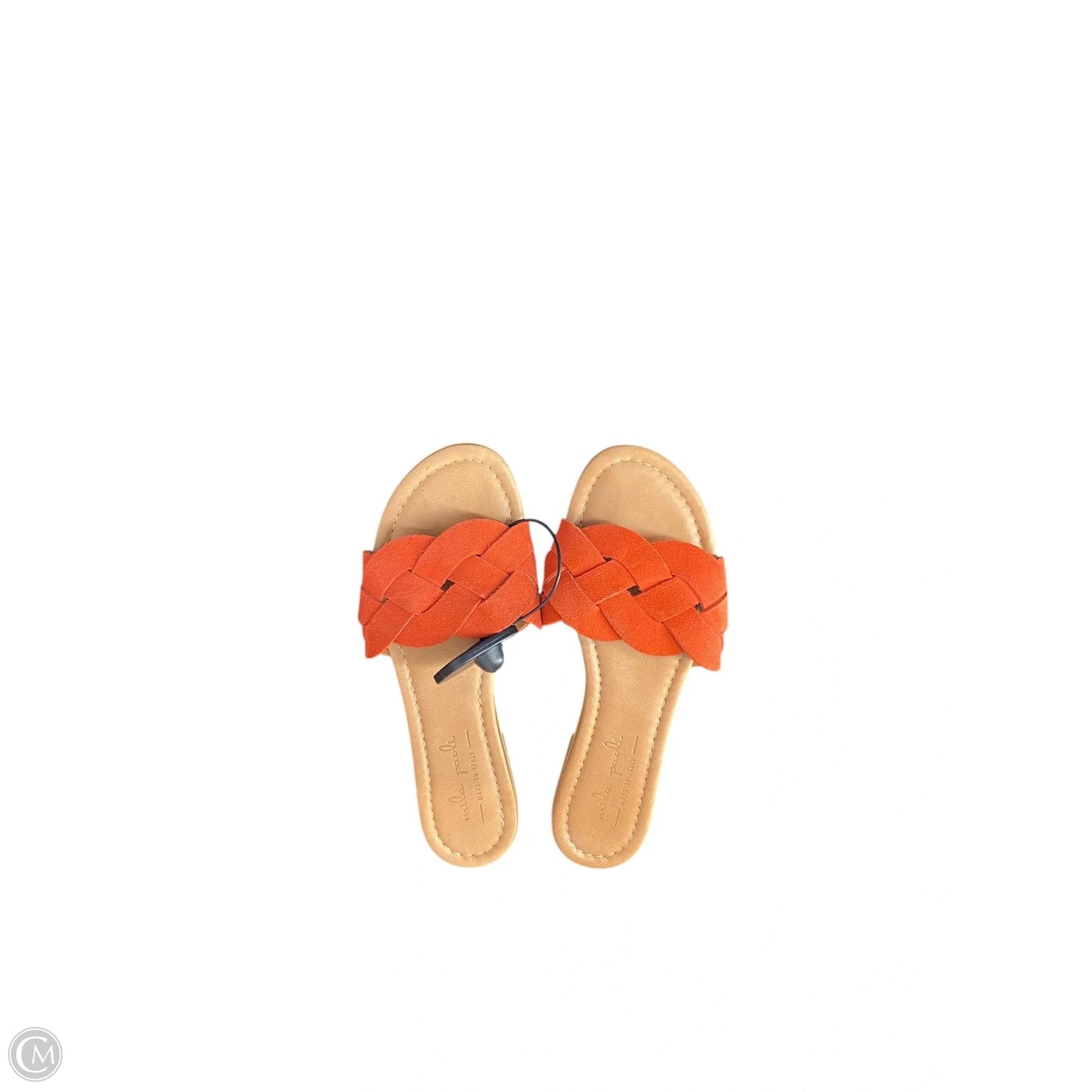 Sandals Flats By Cmc In Red & Tan, Size: 6.5
