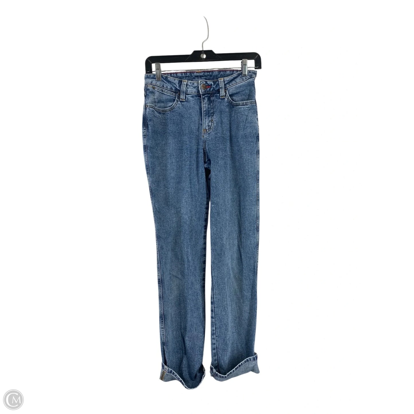 Jeans Straight By Wrangler In Blue Denim, Size: 2