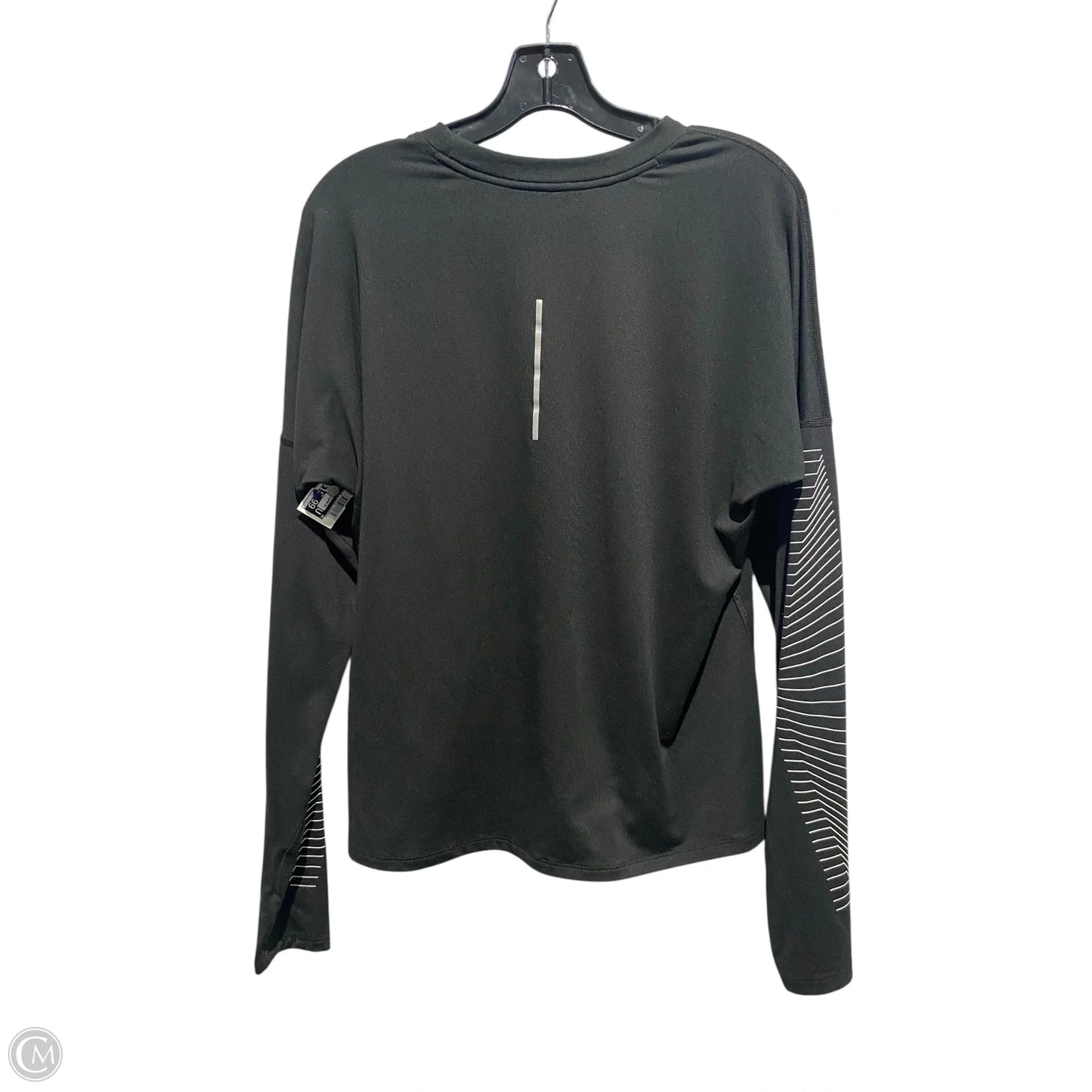 Athletic Top Long Sleeve Crewneck By Nike In Black, Size: M