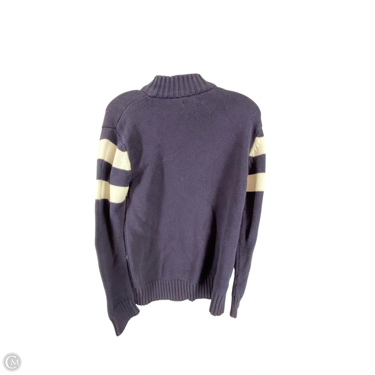 Sweater By Cherokee In Blue & White, Size: L