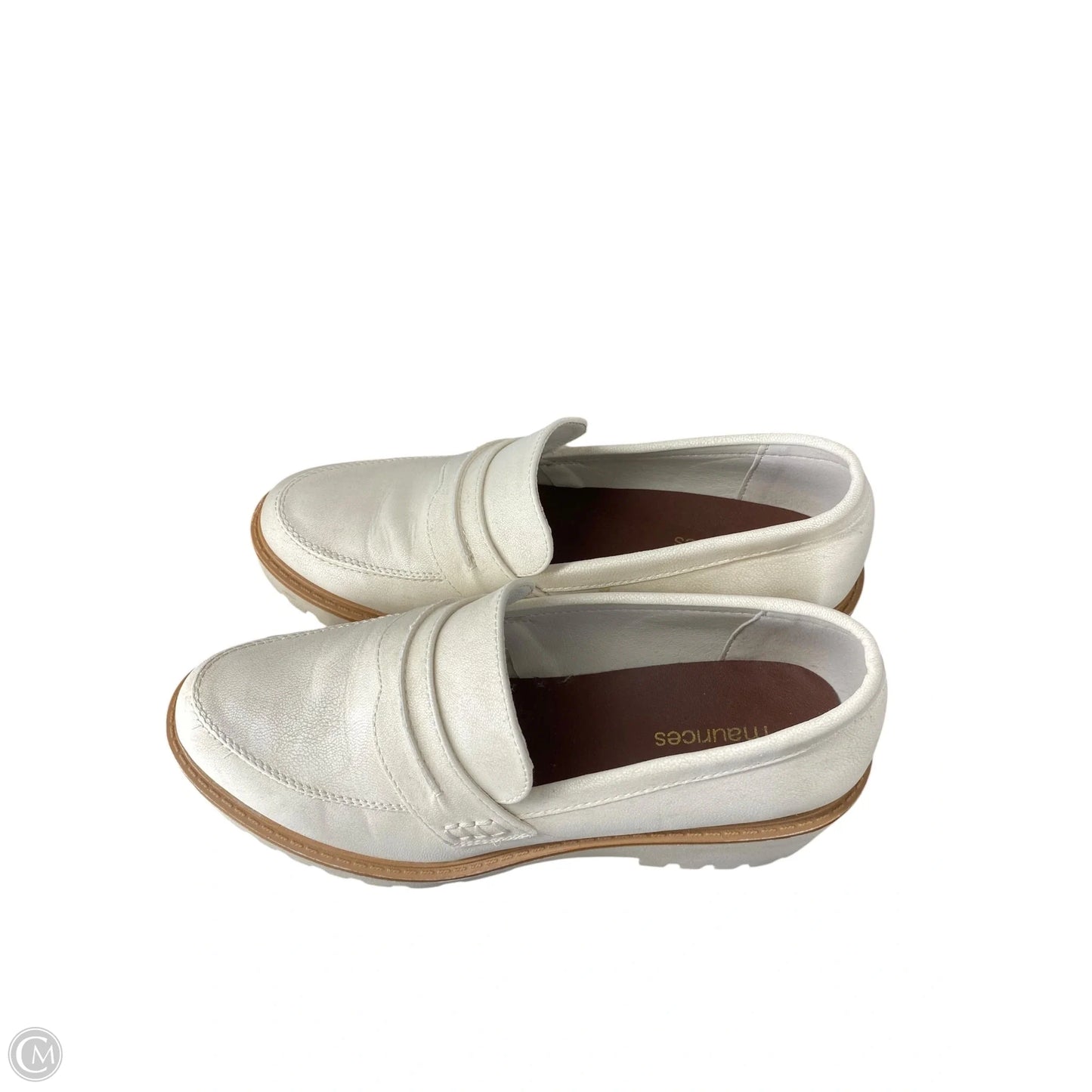 Shoes Heels Platform By Maurices In Cream, Size: 8
