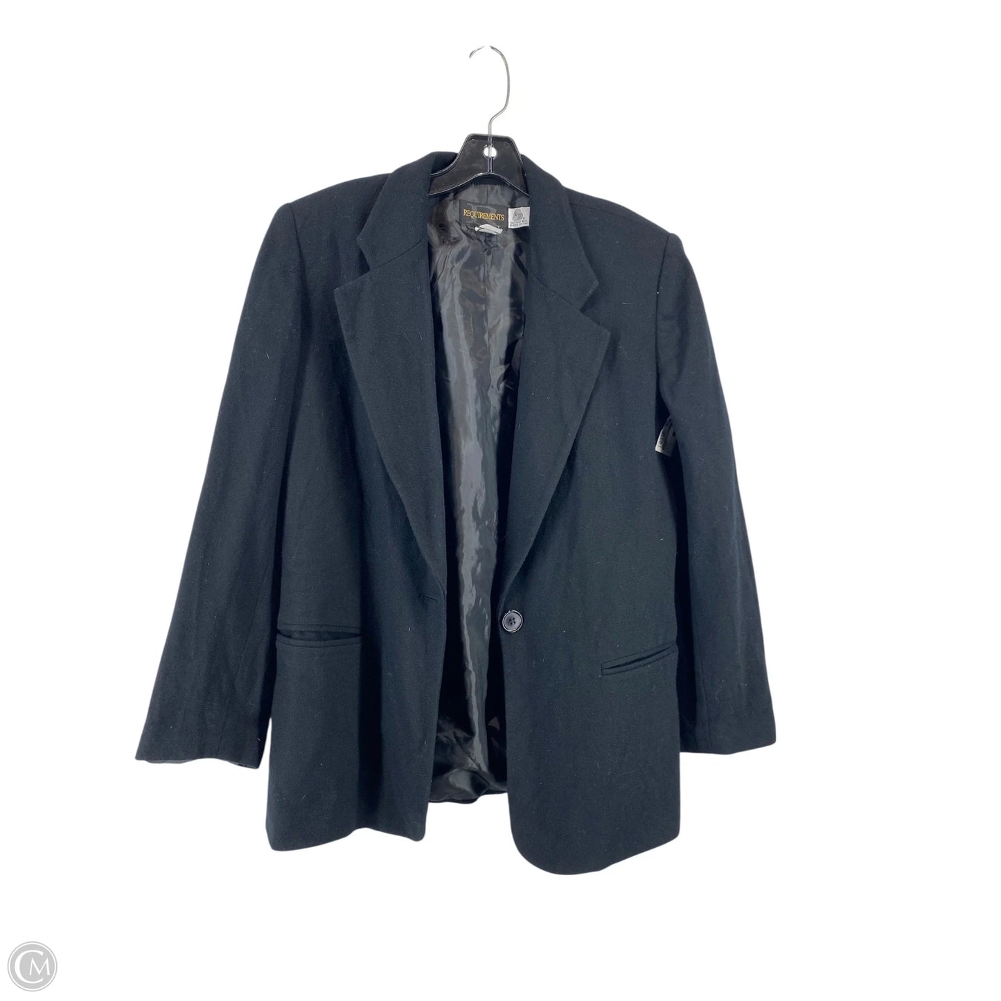 Blazer By Requirements In Black, Size: 10