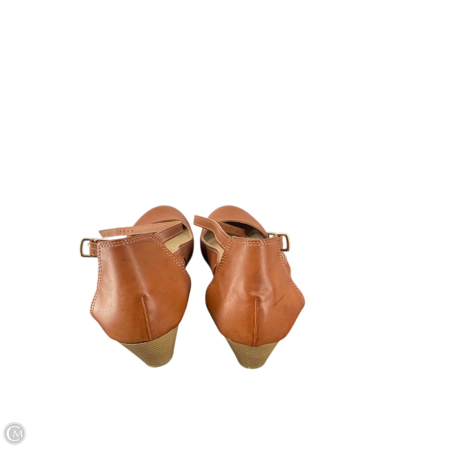Shoes Heels Wedge By Me Too In Brown, Size: 11