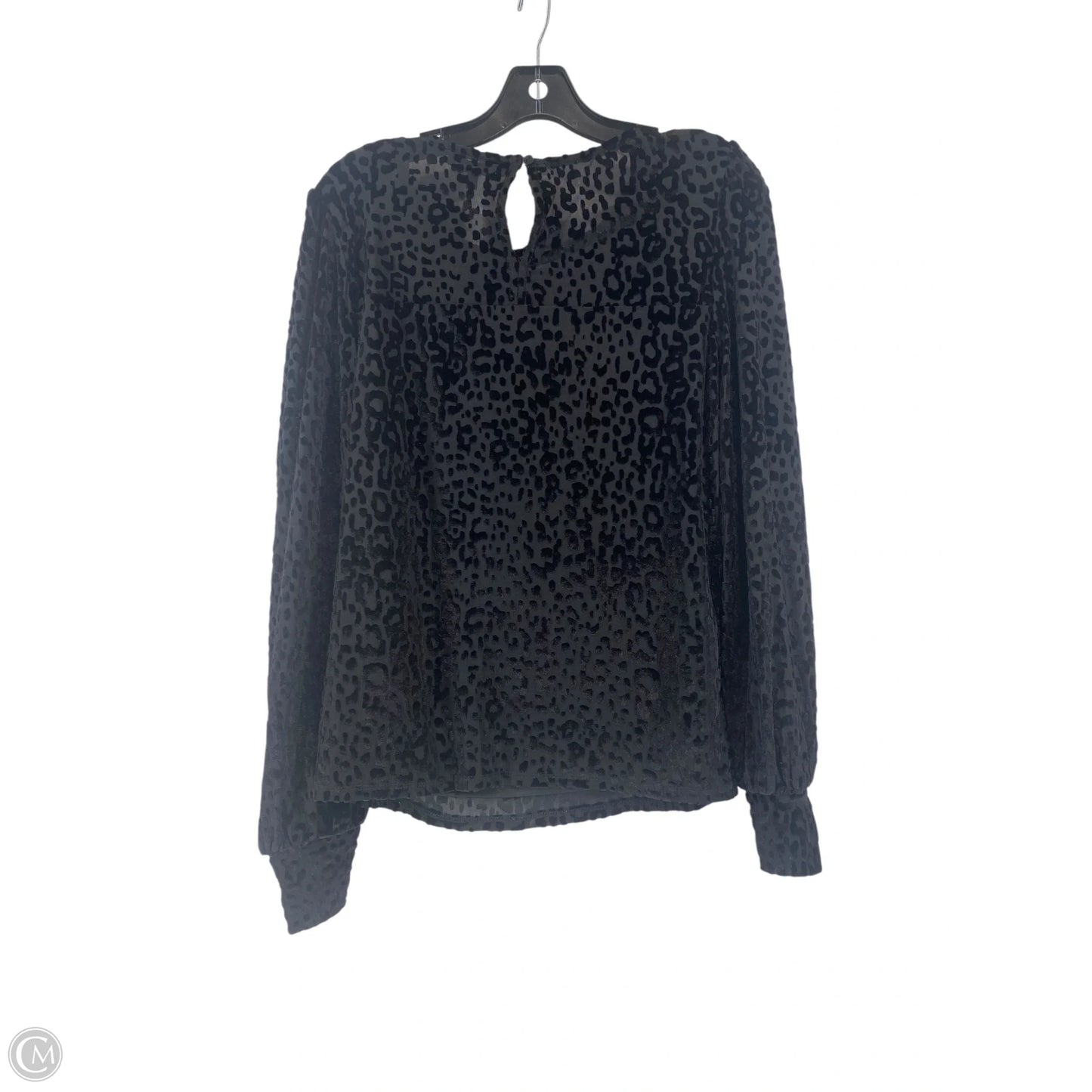 Top Long Sleeve By Clothes Mentor In Black, Size: L