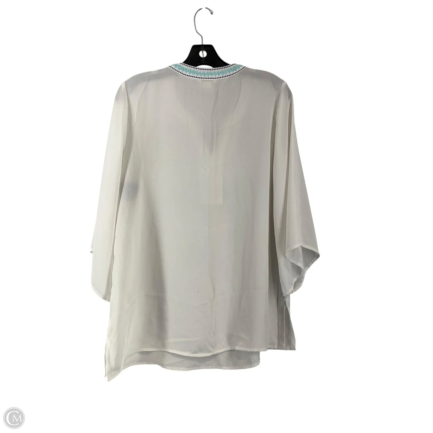 Top Long Sleeve By Ariat In White, Size: S