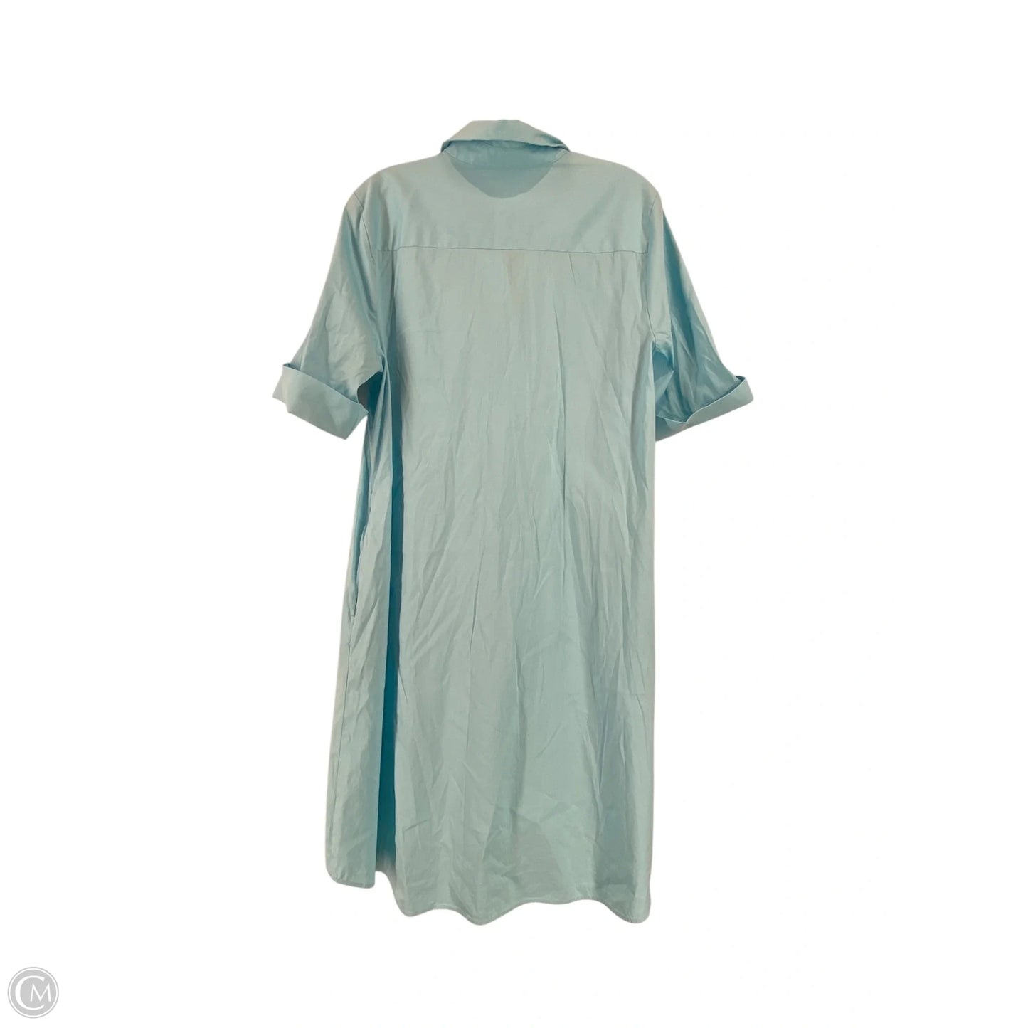 Dress Casual Midi By Chicos In Teal, Size: 2