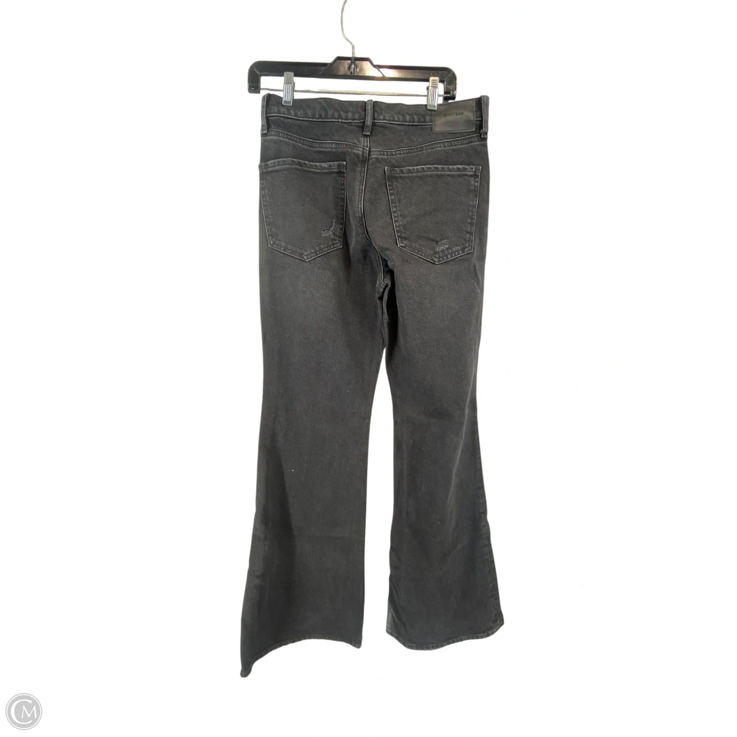 Jeans Flared By Express In Black Denim, Size: 8