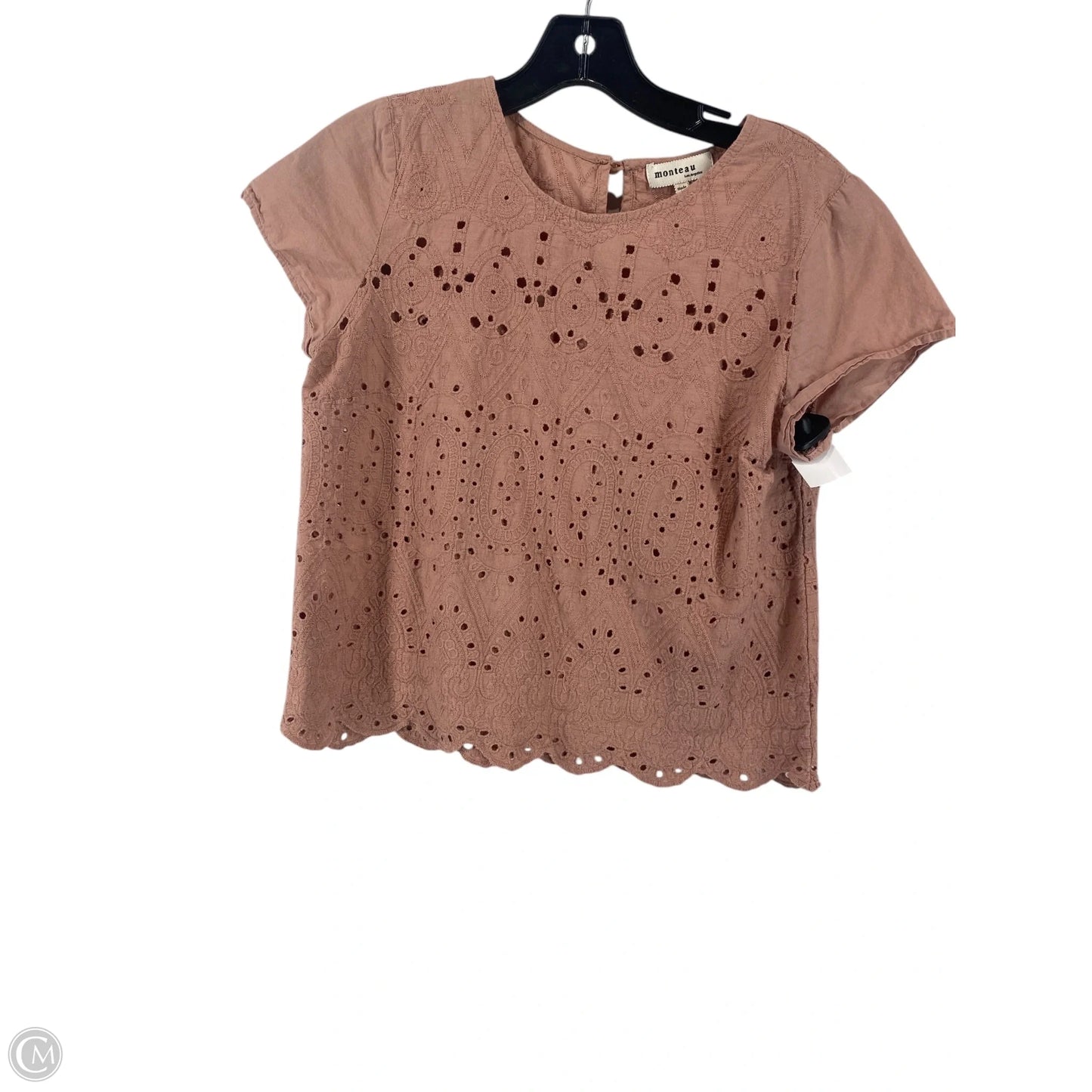 Top Short Sleeve By Clothes Mentor In Mauve, Size: L