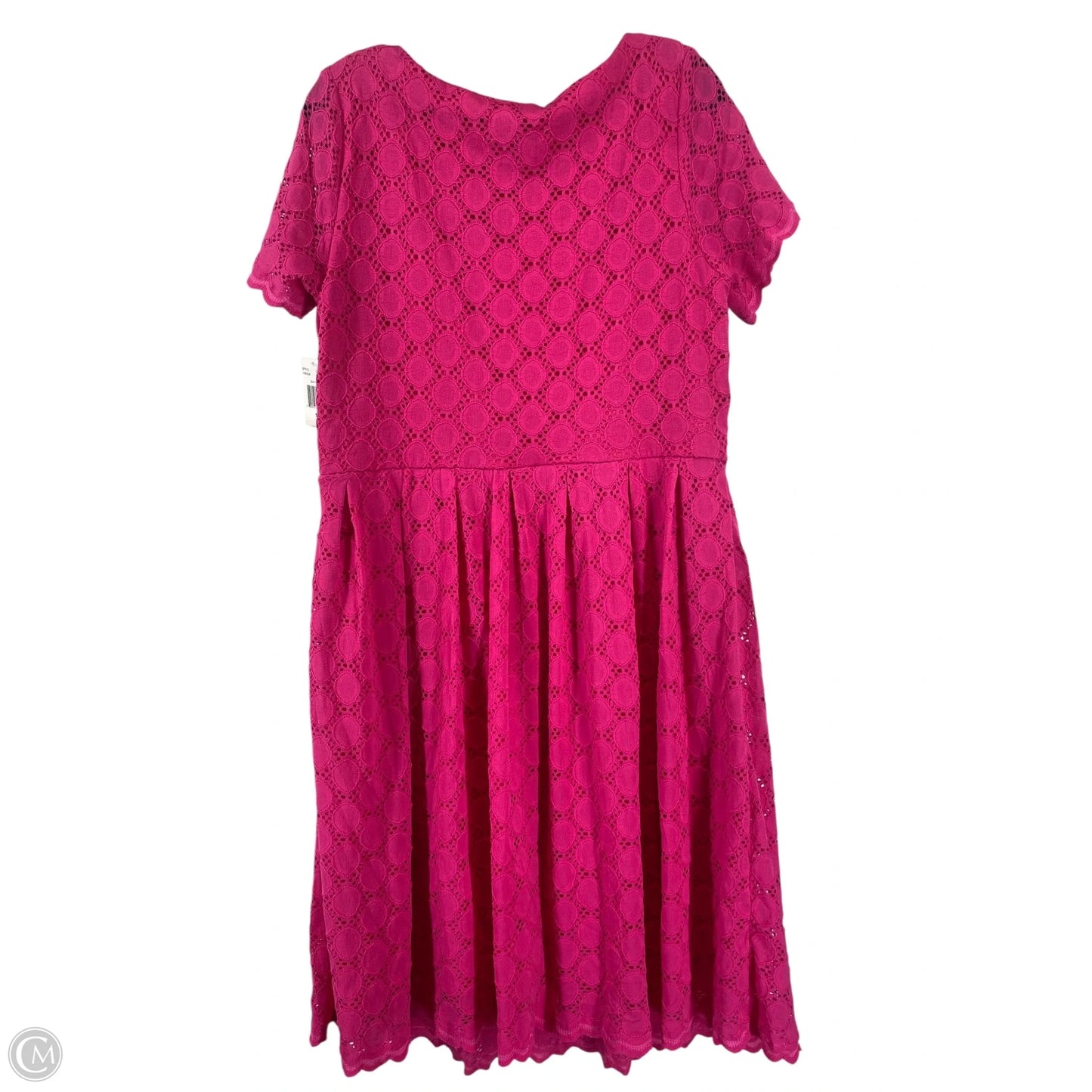 Dress Casual Short By Clothes Mentor In Pink, Size: 1x