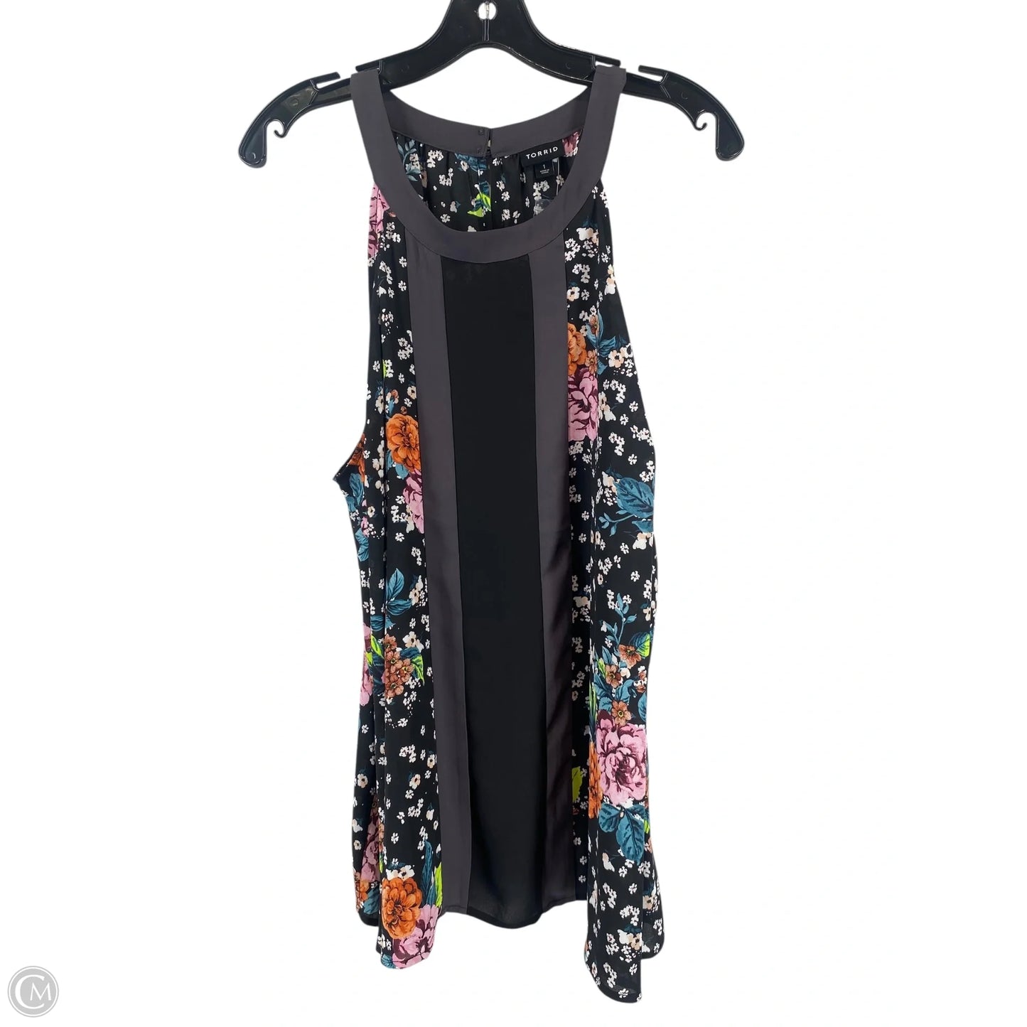 Top Sleeveless By Torrid In Floral Print, Size: 1x